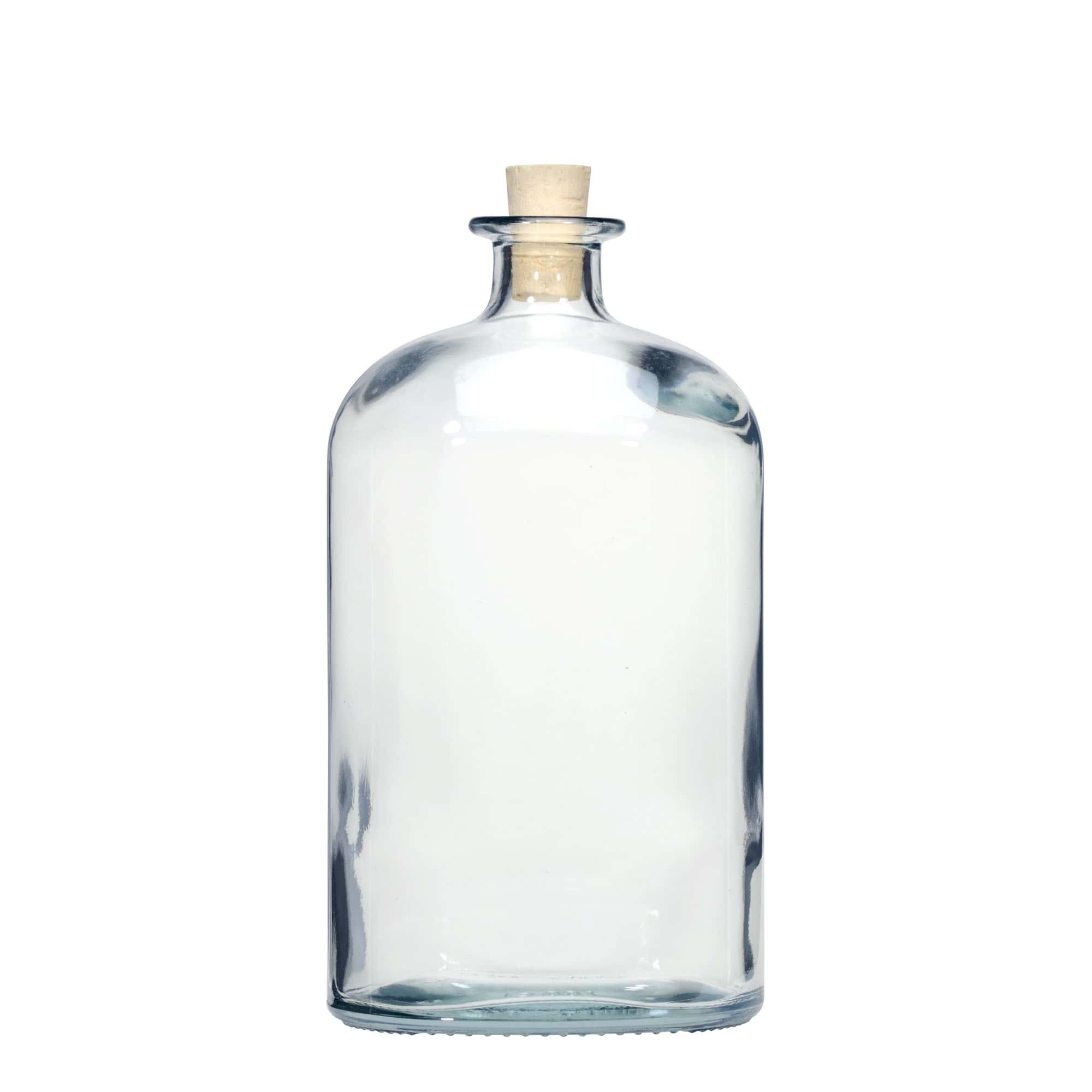 1000 ml klaaspudel 'Dundee', ovaalne, sulgur: kork 1000 ml klaaspudel 'Dundee', ovaalne, sulgur: kork