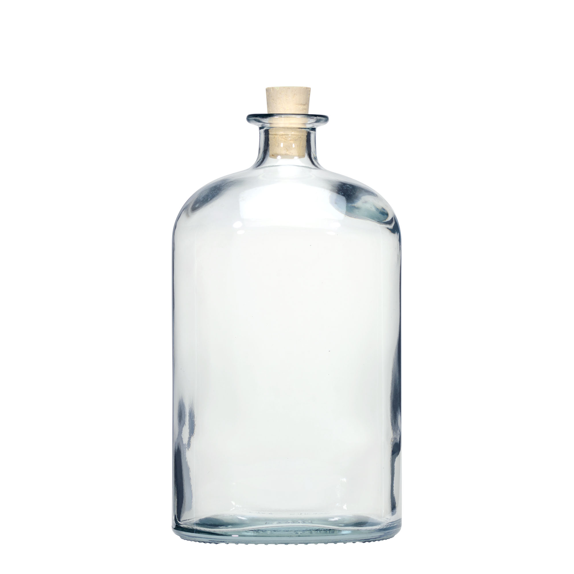 1.000 ml klaaspudel 'Dundee', ovaalne, suuava: kork 1.000 ml klaaspudel 'Dundee', ovaalne, suuava: kork
