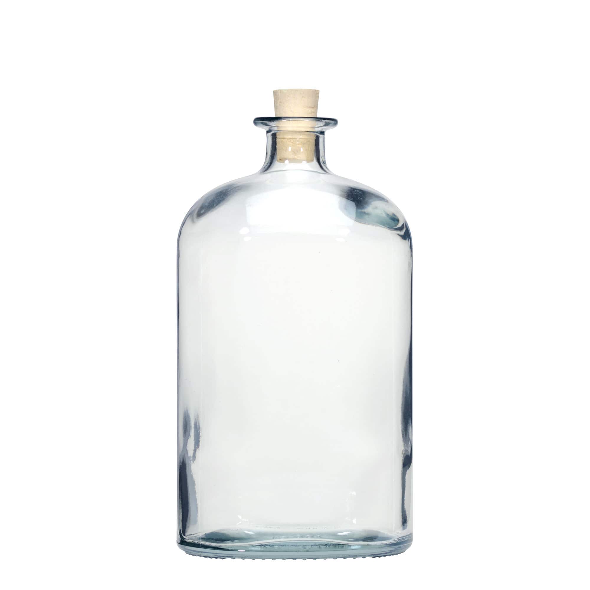1.000 ml klaaspudel 'Dundee', ovaalne, suuava: kork
