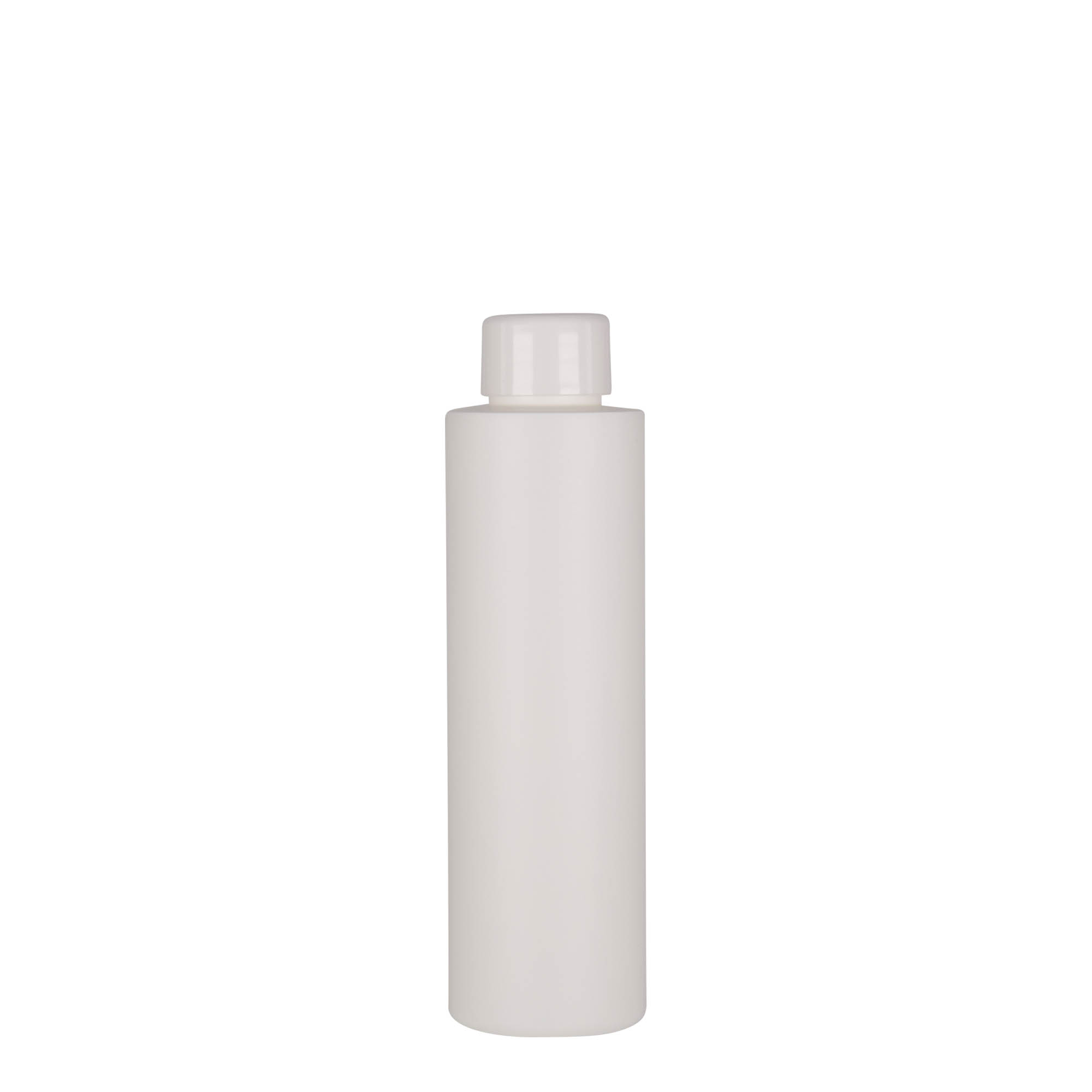 150 ml plastpudel 'Pipe', HDPE, valge, suu: 24/410