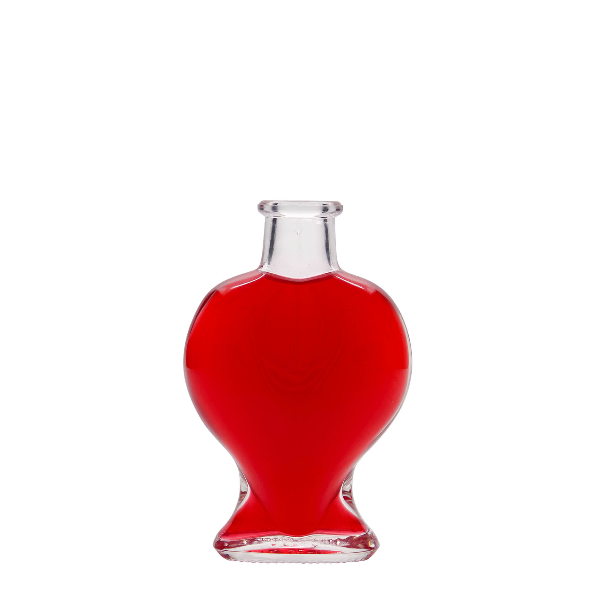 100 ml klaaspudel „Süda“, avale: kork