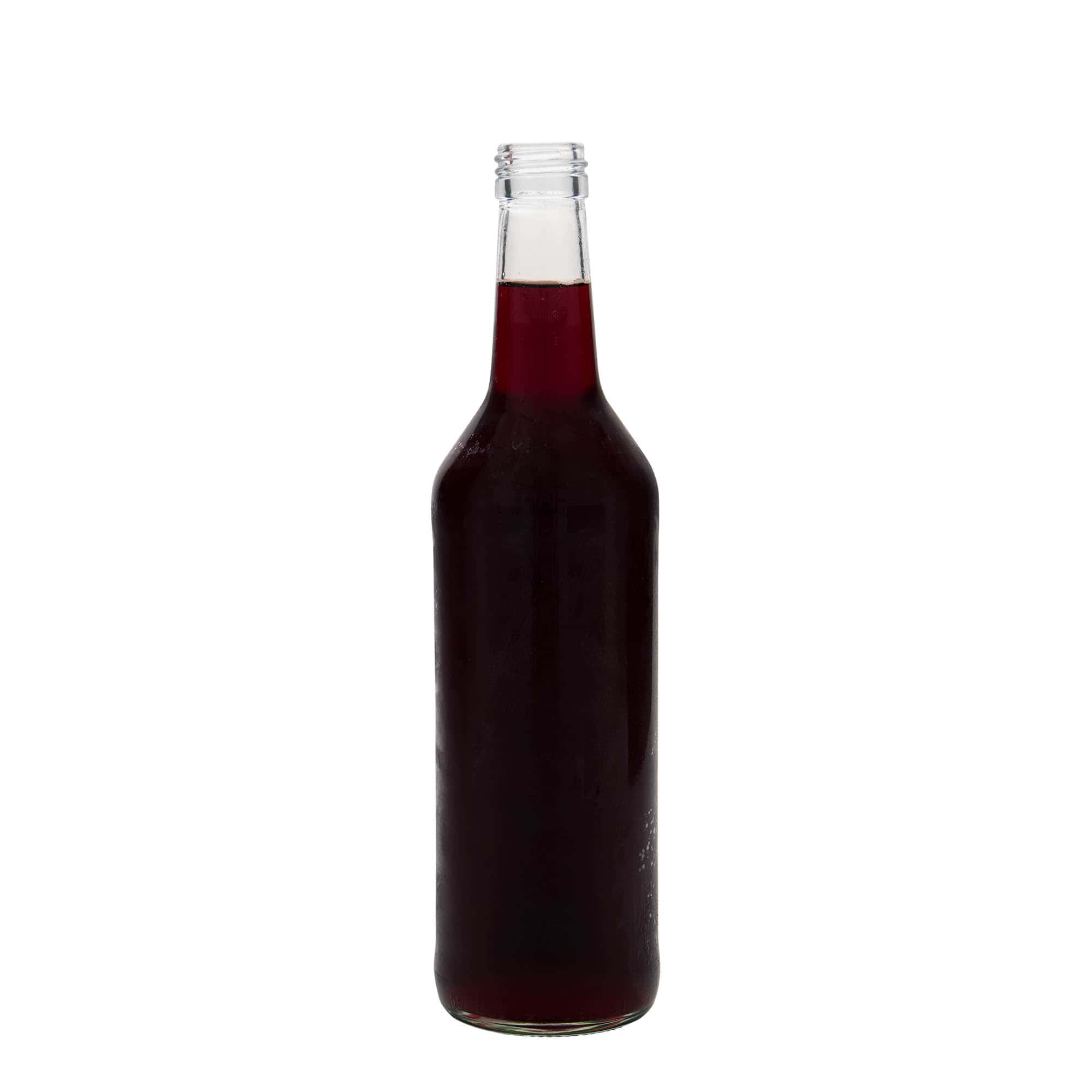 500 ml klaaspudel sirge kaelaga, suuava: PP 28