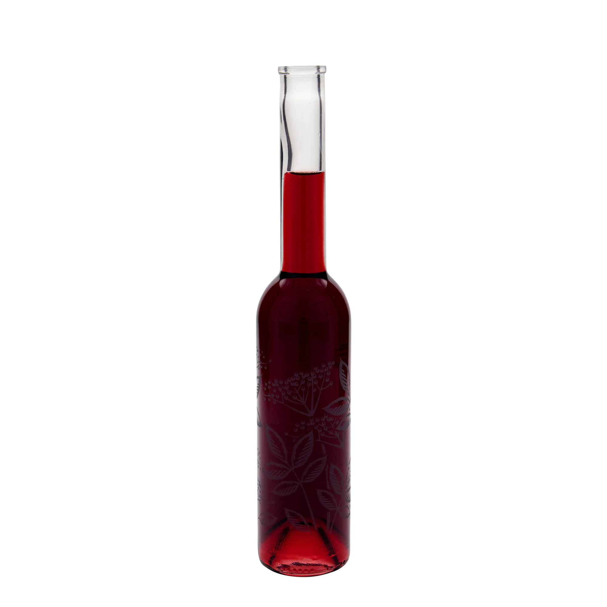 350 ml klaaspudel 'Opera', motiiv: leeder, sulgur: kork