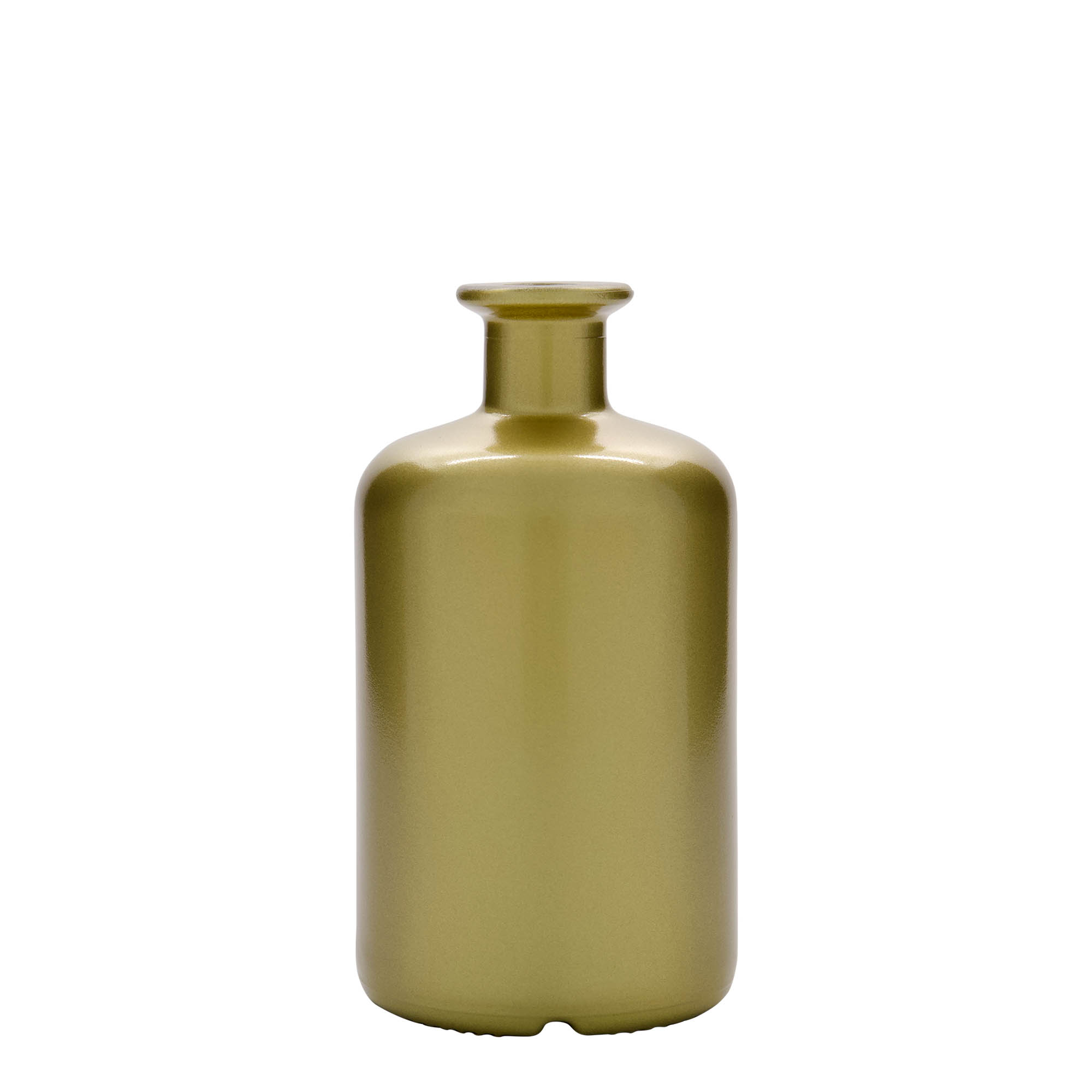 500 ml klaaspudel apteekrile, kuldne, suuava: kork 500 ml klaaspudel apteekrile, kuldne, suuava: kork