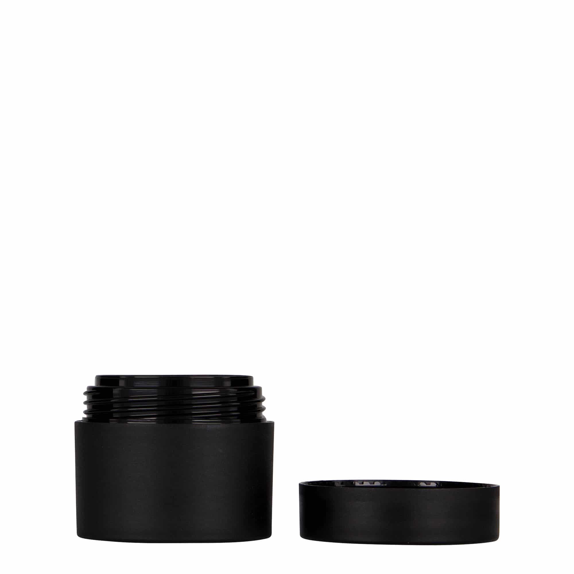 30 ml plasttoos 'Antonella', PP, must, sulgur: keeratav kaas