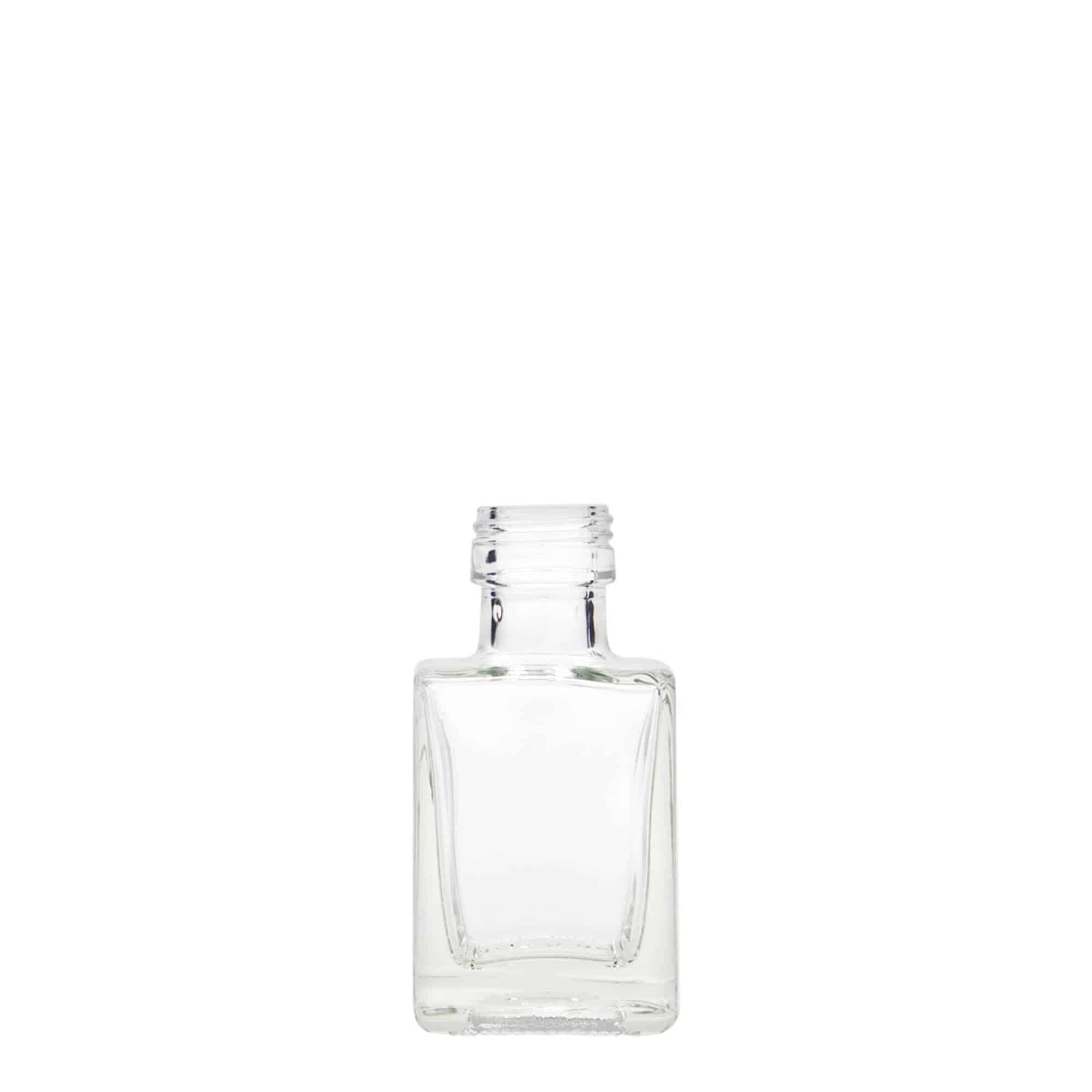50 ml klaaspudel 'Cube', ruudukujuline, suuava: PP 24 50 ml klaaspudel 'Cube', ruudukujuline, suuava: PP 24