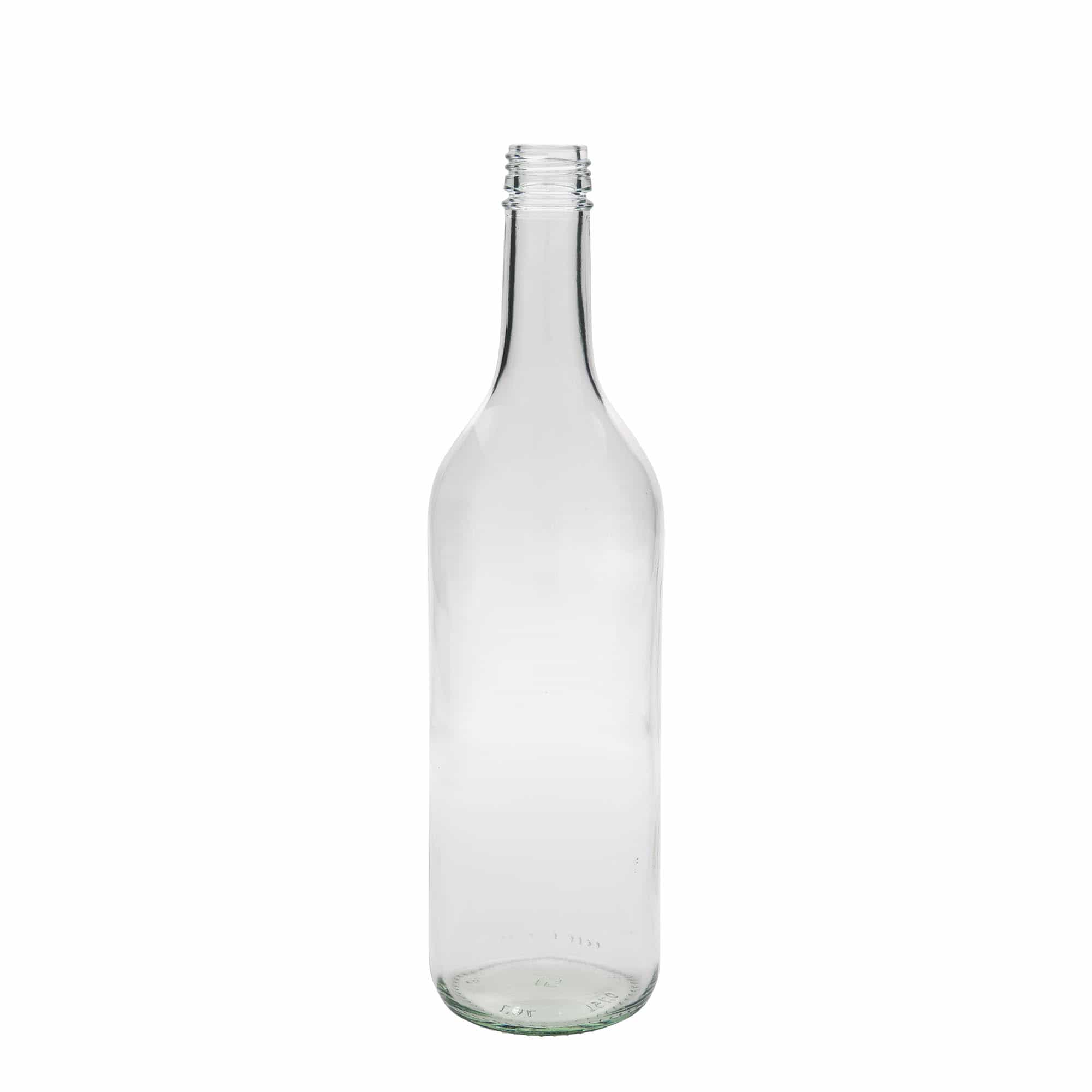 750 ml klaaspudel 'Bordeaux', suu: PP 28