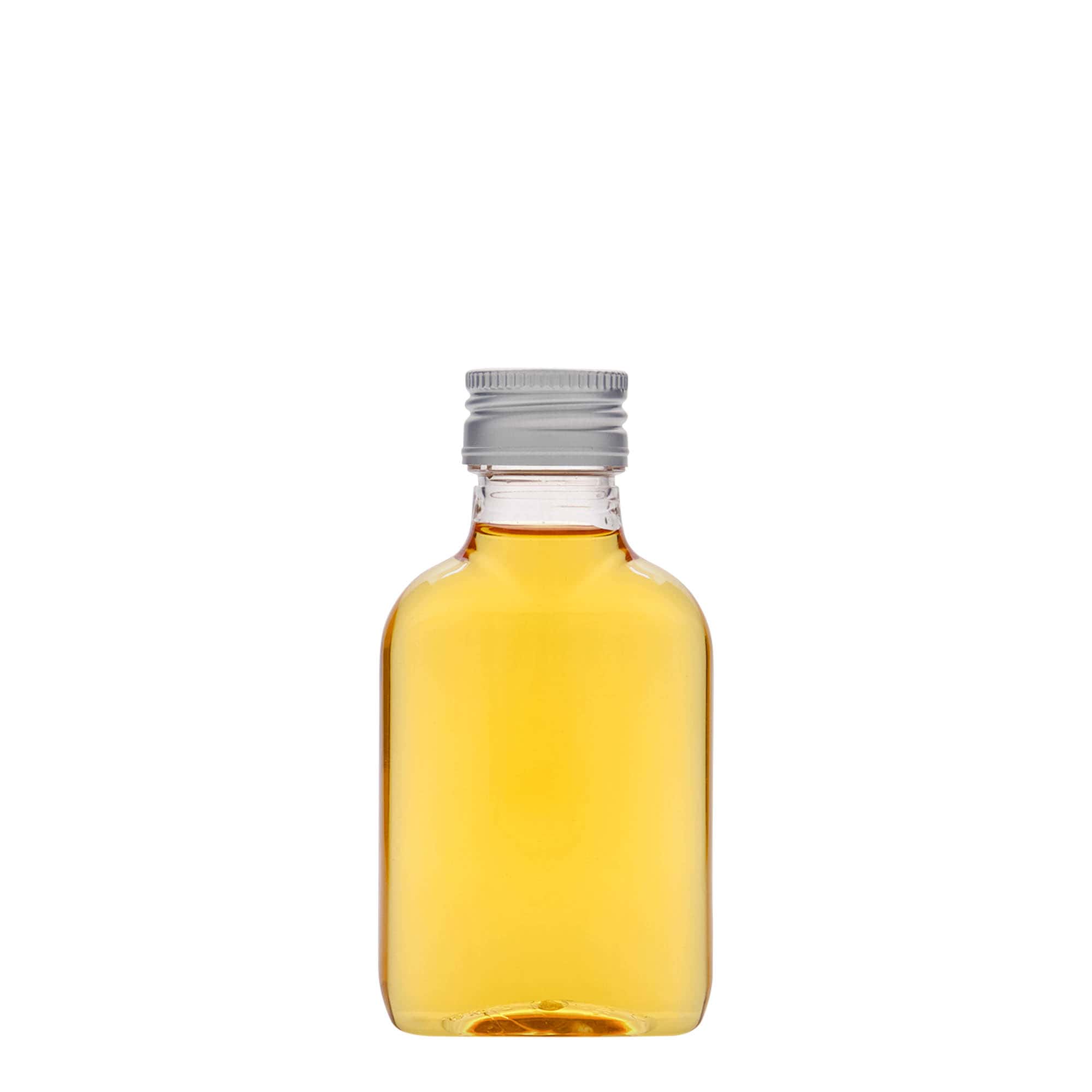 100 ml taskupudel, ovaalne, PET-plast, suuava: PP 28