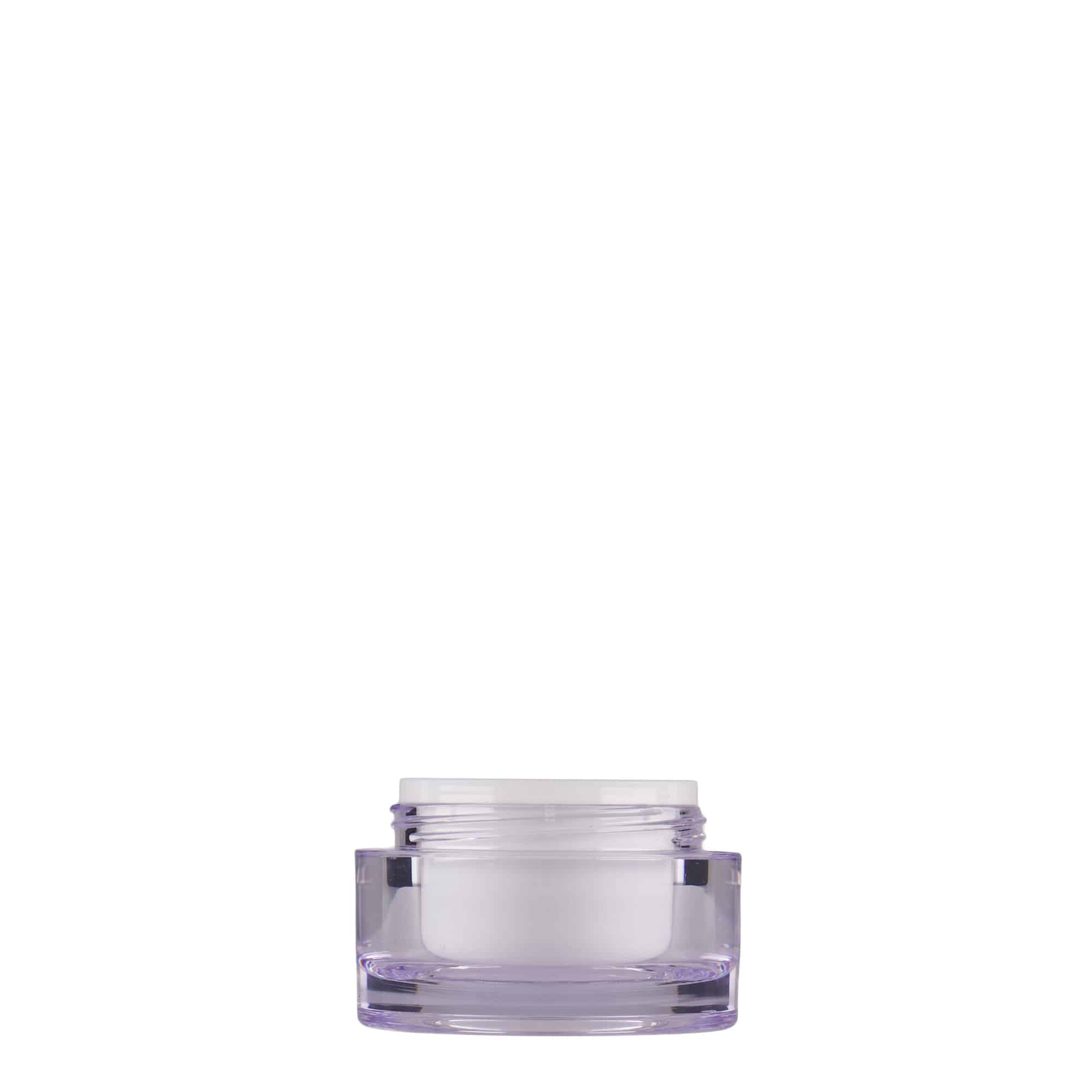 10 ml toos, SAN-plast, valge, sulgur: keeratav kaas