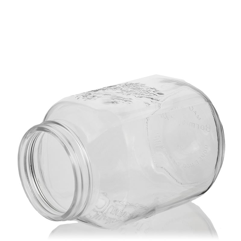 3000 ml klaaspurk 'Quattro Stagioni', sulgur: keeratav kaas