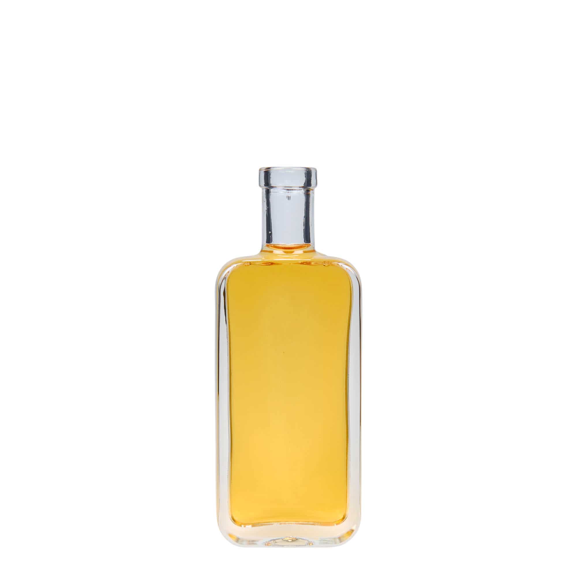 100 ml klaaspudel 'Nice', ristkülikukujuline, sulgur: kork
