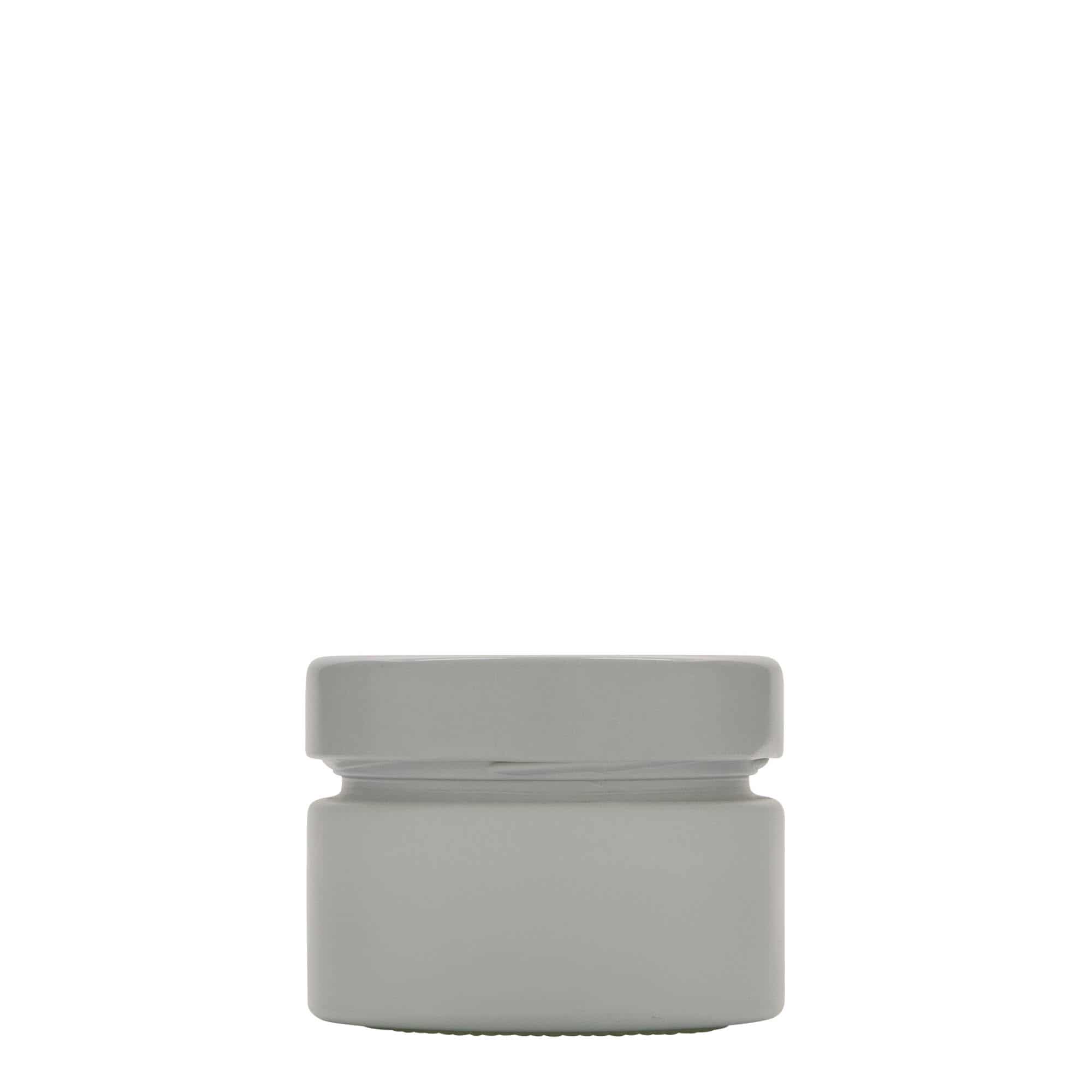 130 ml ümmargune purk 'Aurora', valge, sulgur: deep-twist-off (DTO 66)