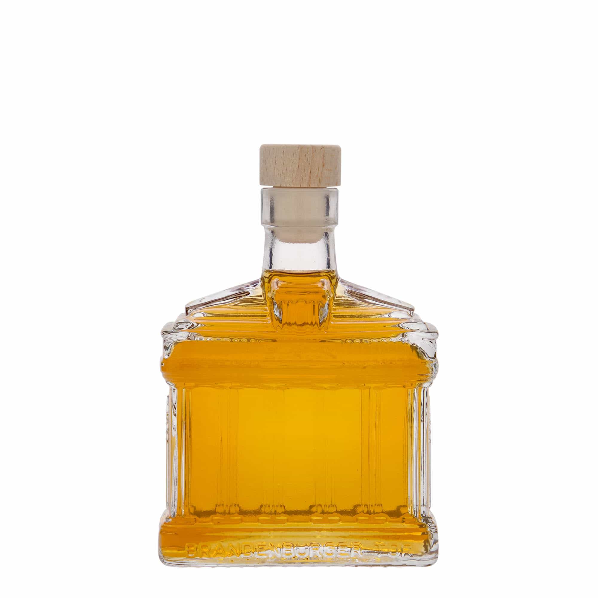200 ml klaaspudel 'Brandenburgi värav', sulgur: kork