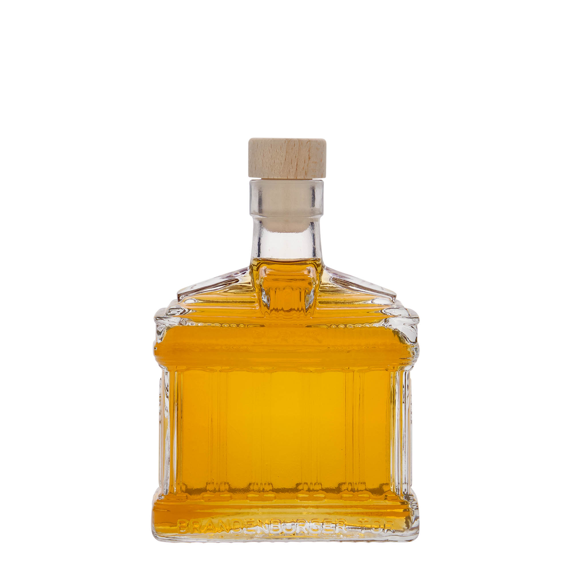 200 ml klaaspudel 'Brandenburger Tor', suuava: kork