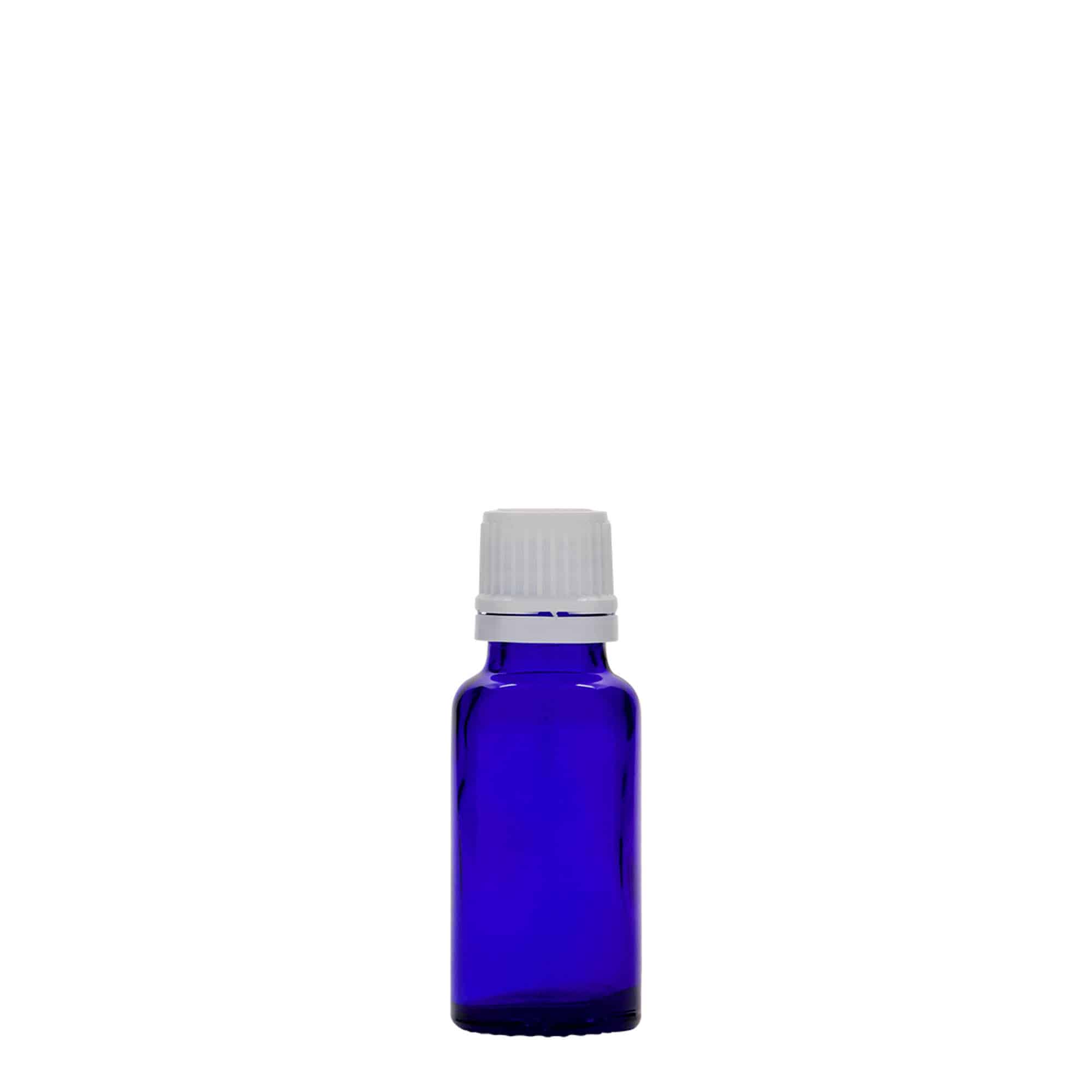 20 ml rohupudel, klaas, sügavsinine, sulgur: DIN 18