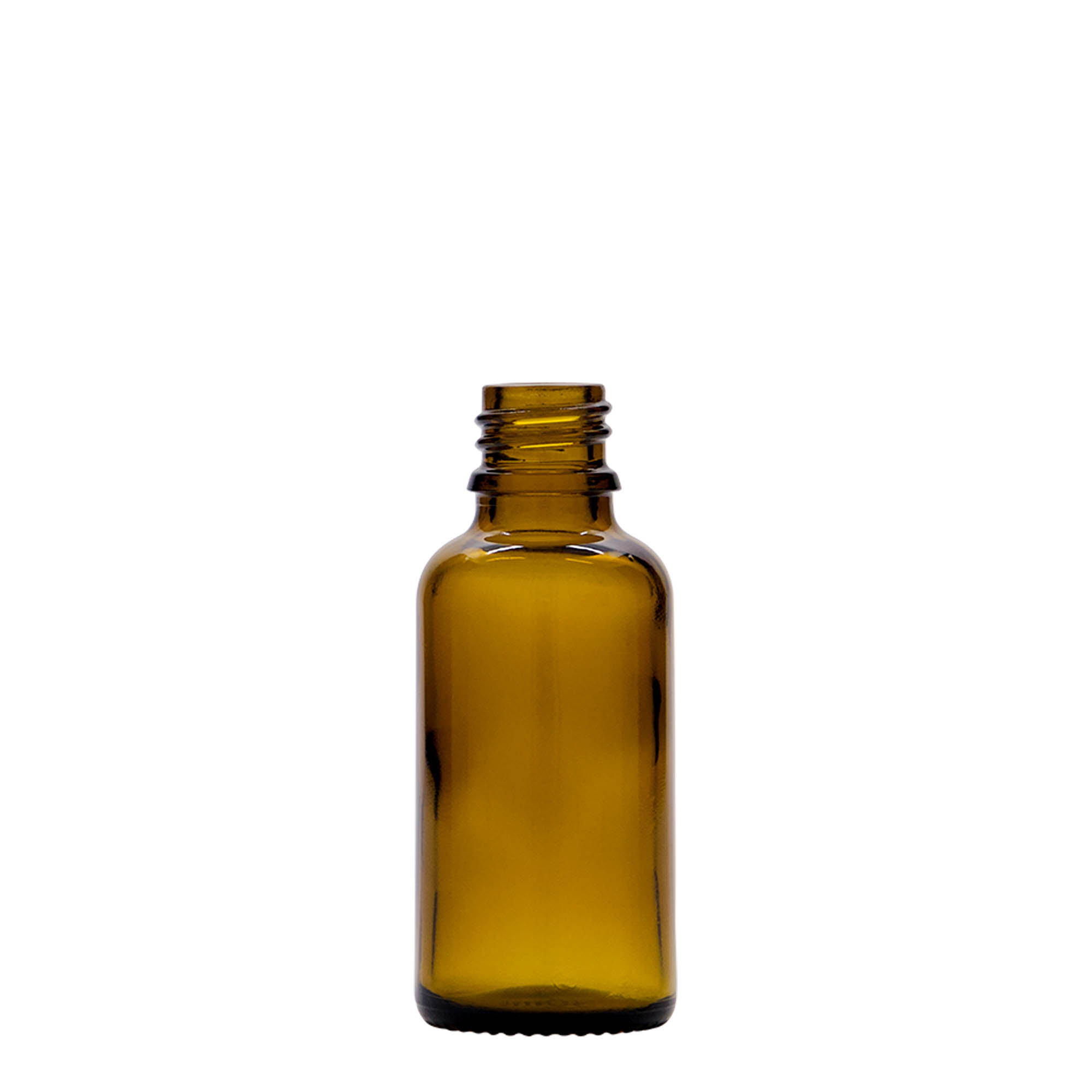 30 ml tilguti pudel, meditsiiniline, klaas, pruun, suu: DIN 18