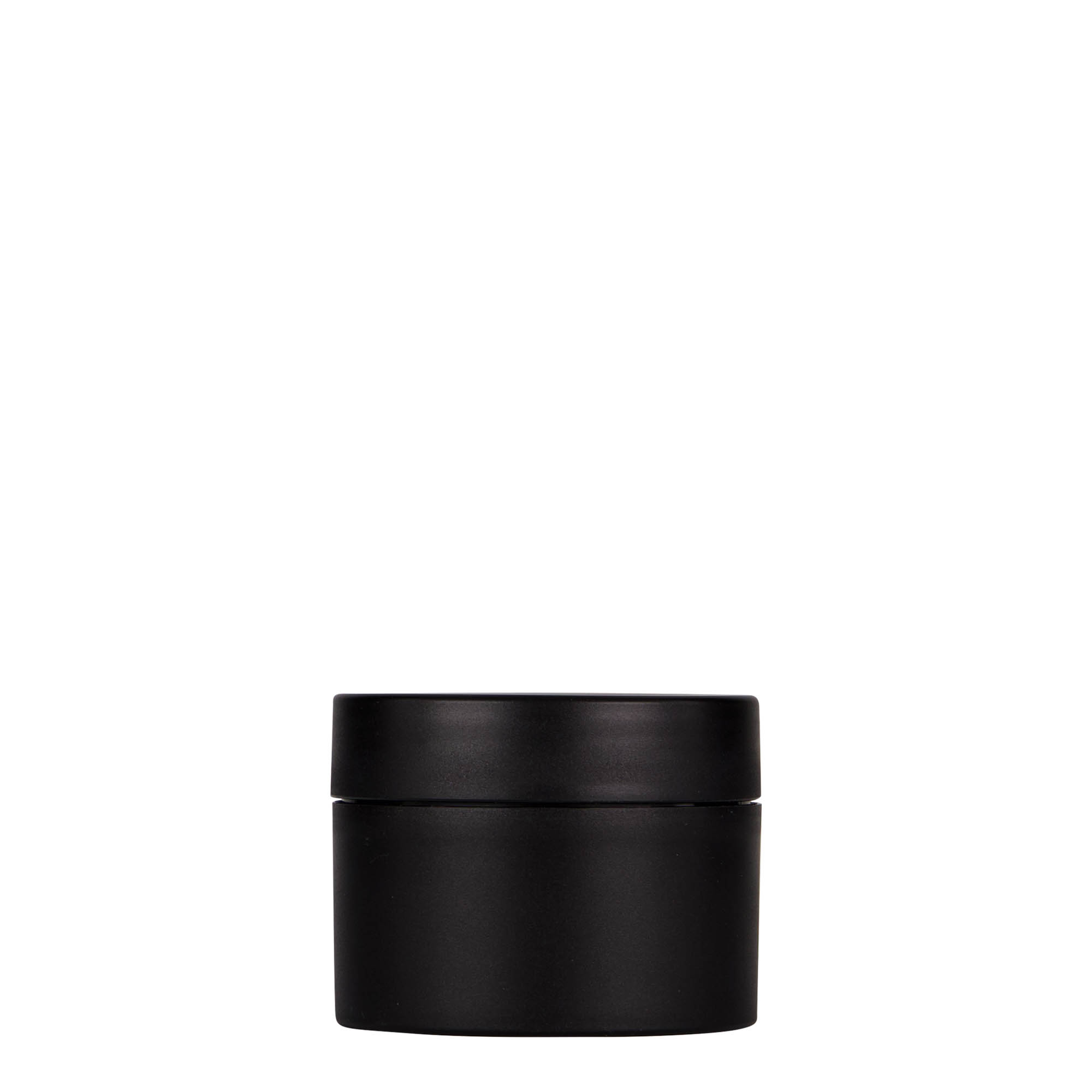 50 ml plastikpudel 'Antonella', PP, must, ava: kruvikork