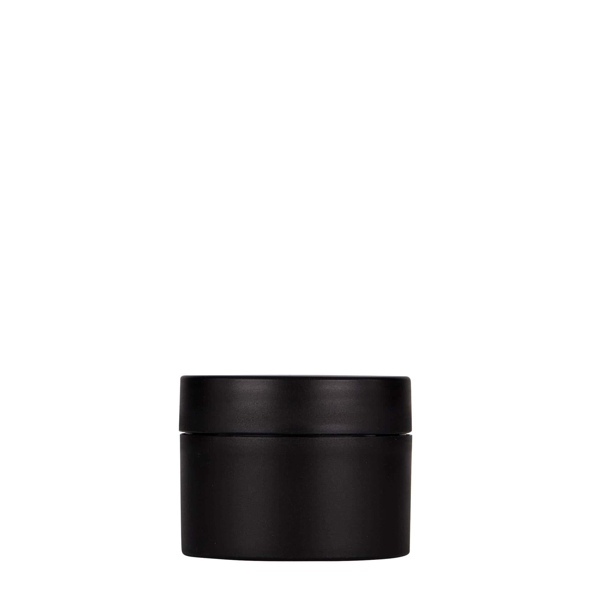 50 ml plastikpudel „Antonella“, PP, must, avale: kruvikork