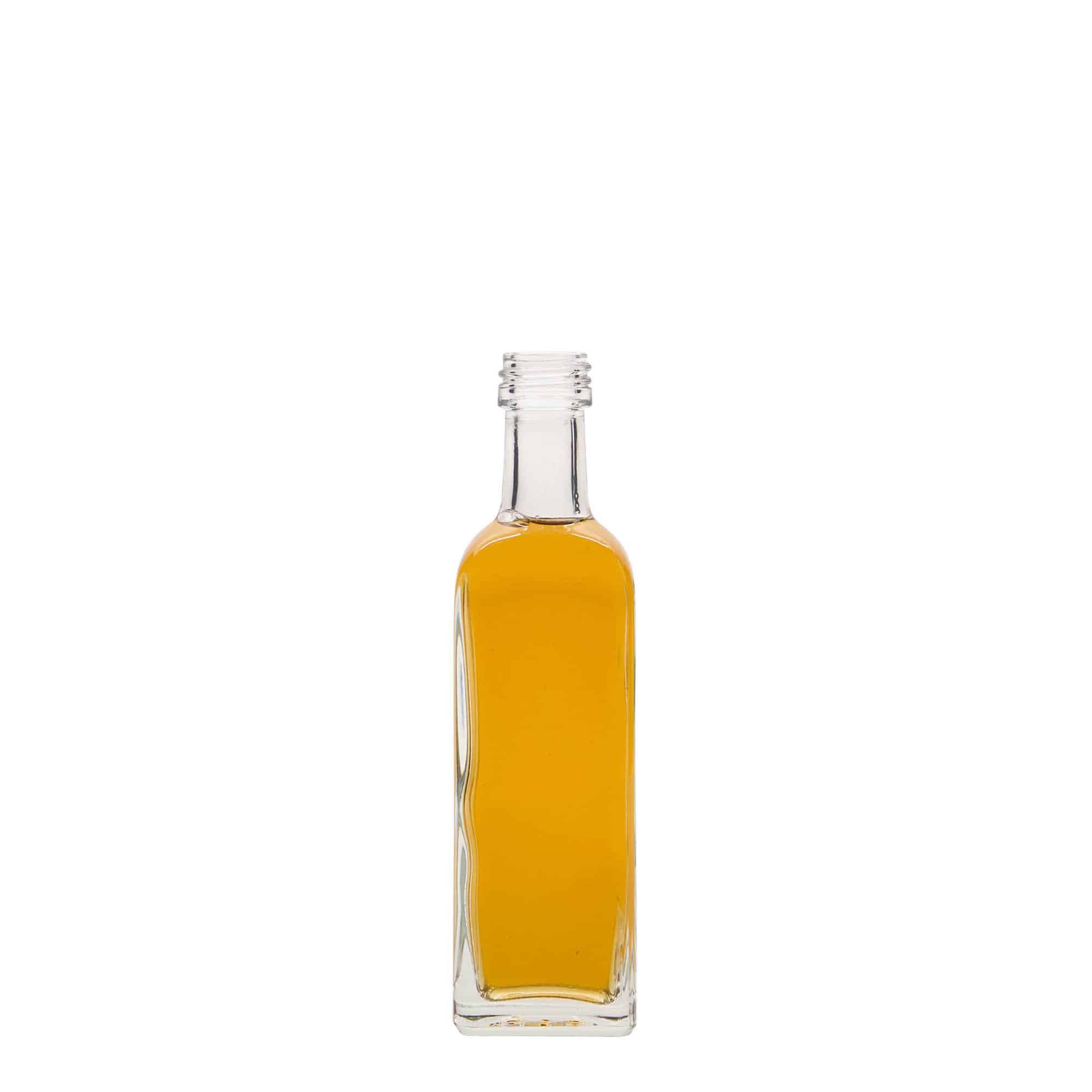 60 ml klaaspudel 'Marasca', ruudukujuline, sulgur: PP 18