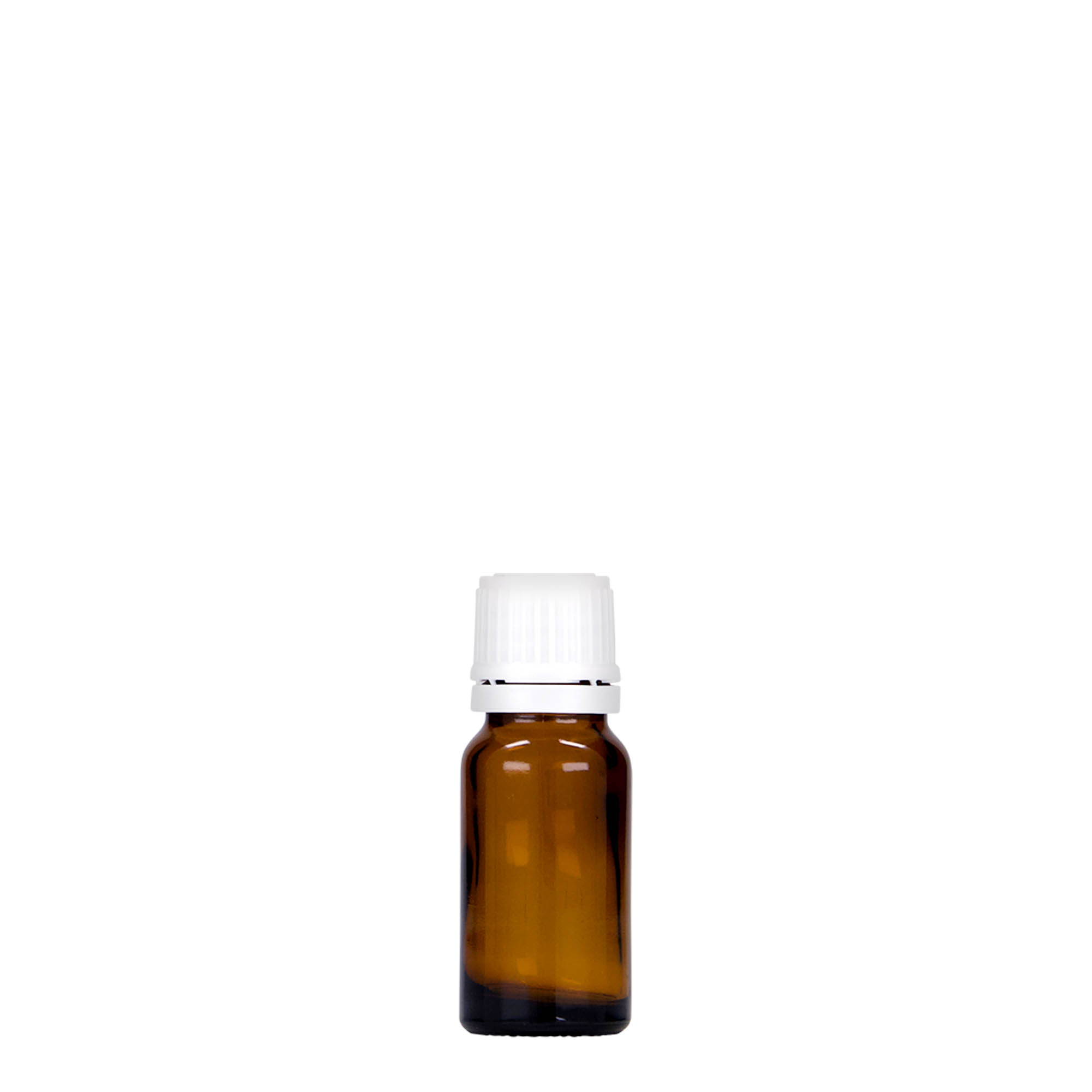 10 ml meditsiinipudel, klaas, pruun, suu: DIN 18