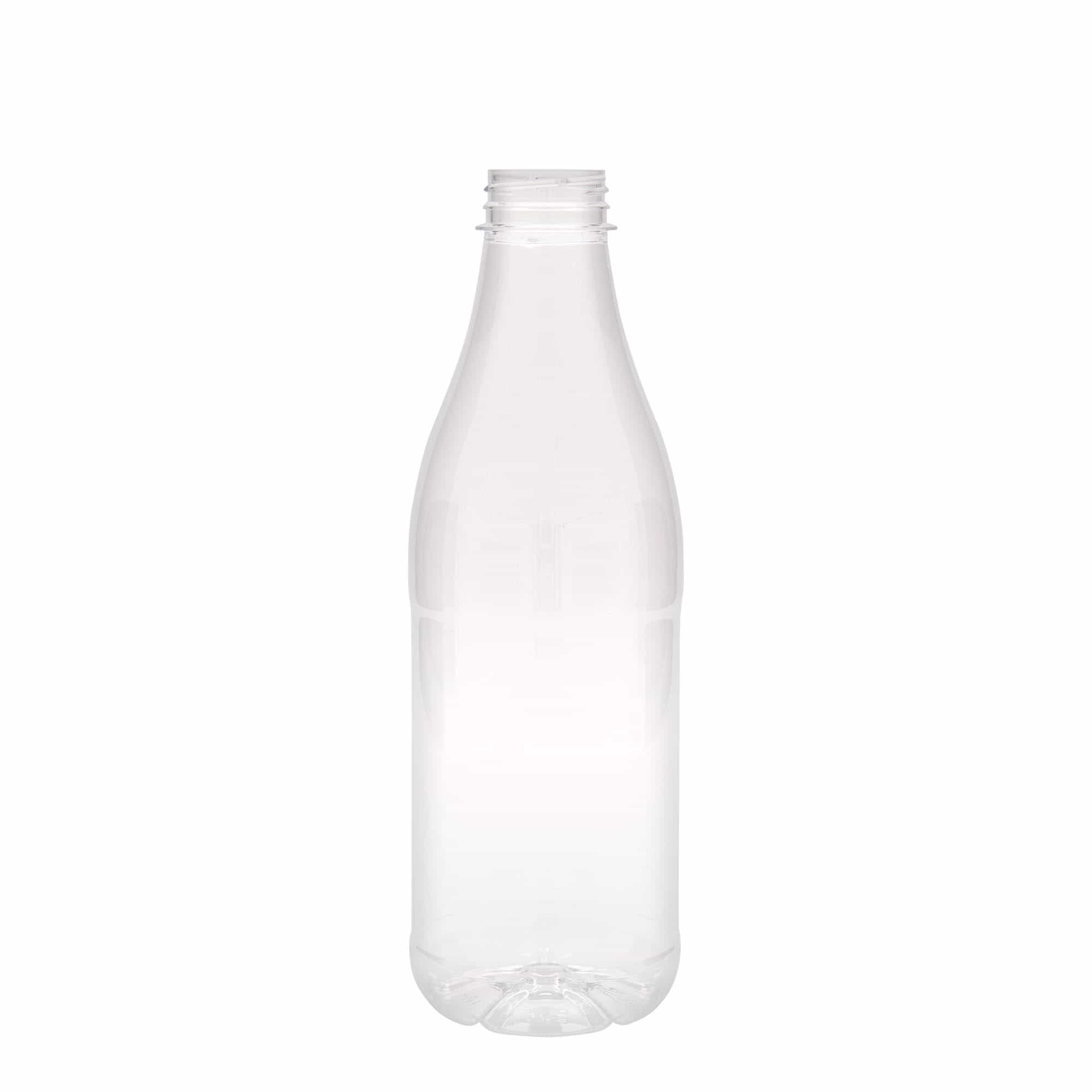 1000 ml PET-pudel 'Milk and Juice', plast, sulgur: 38 mm 1000 ml PET-pudel 'Milk and Juice', plast, sulgur: 38 mm