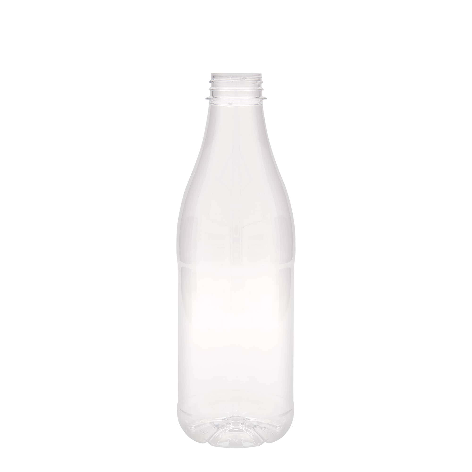 1.000 ml PET-pudel 'Piim ja mahl', plastik, kaelus: 38 mm