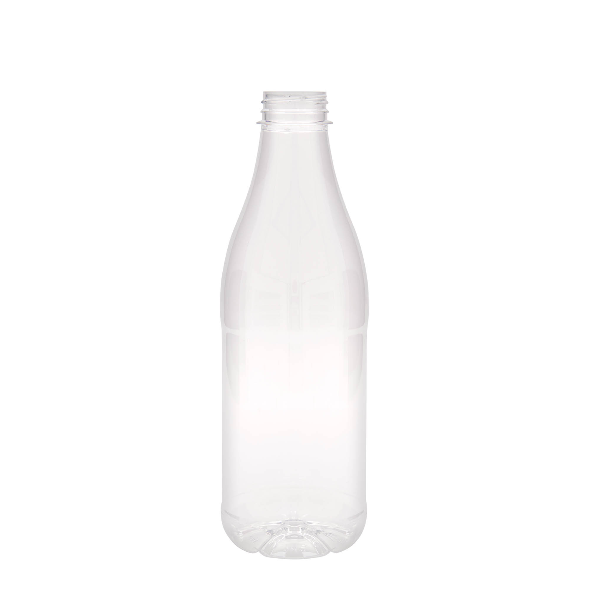 1.000 ml PET-pudel „Piim ja mahl“, plastik, avale: 38 mm