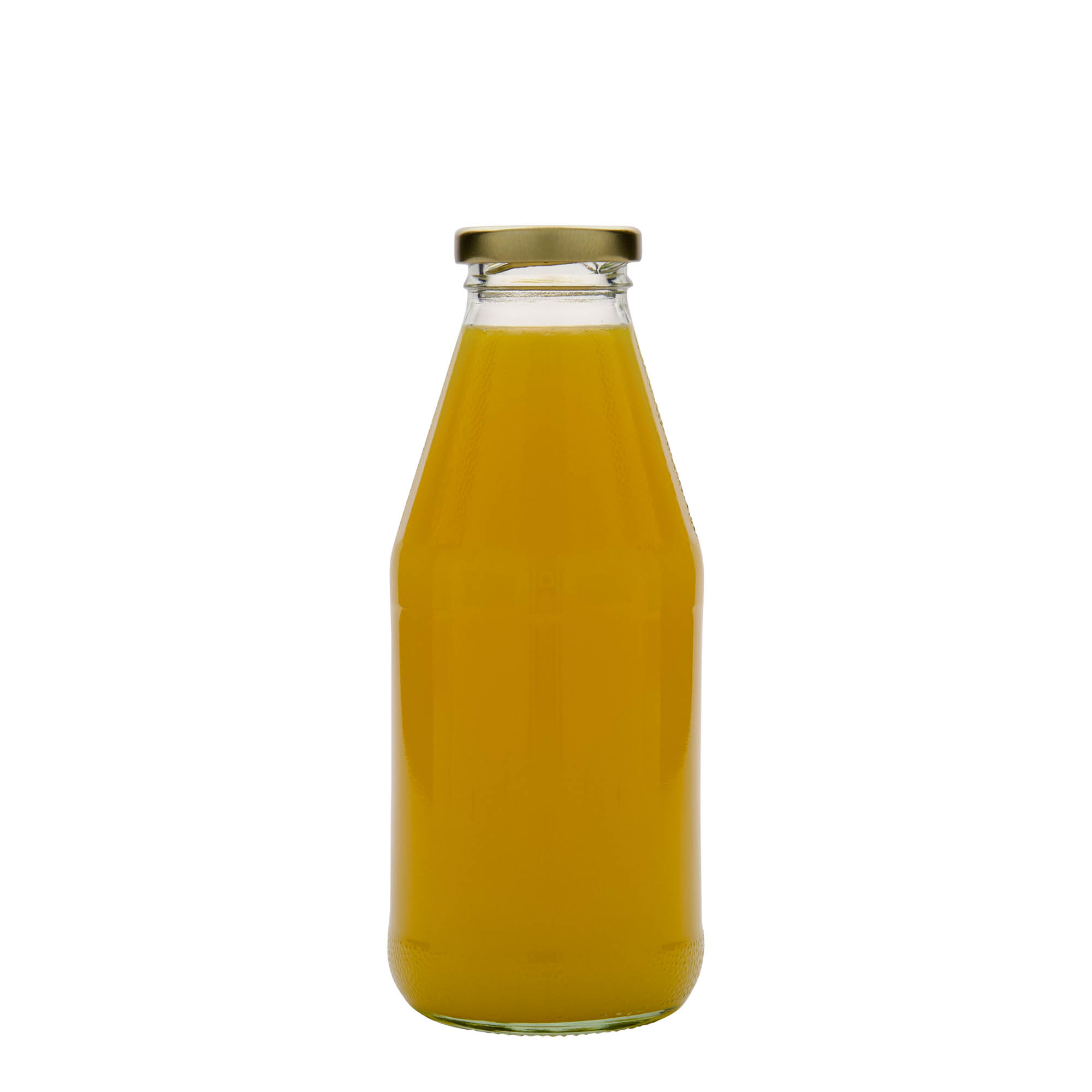500 ml laiakaelne universaalklaaspudel, suu: keeratava kaanega (TO 43)