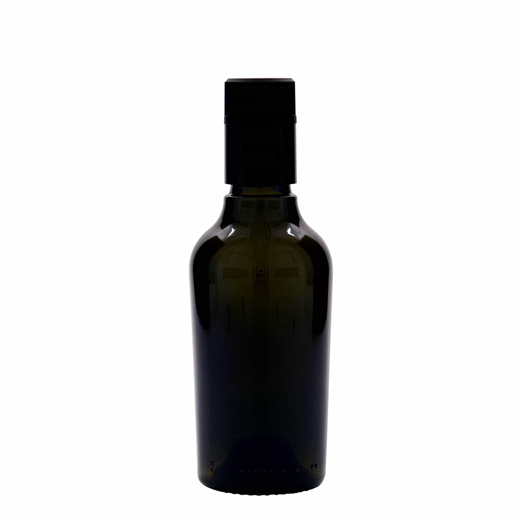 250 ml äädika/õlipudel 'Oleum', klaas, antiikroheline, sulgur: DOP