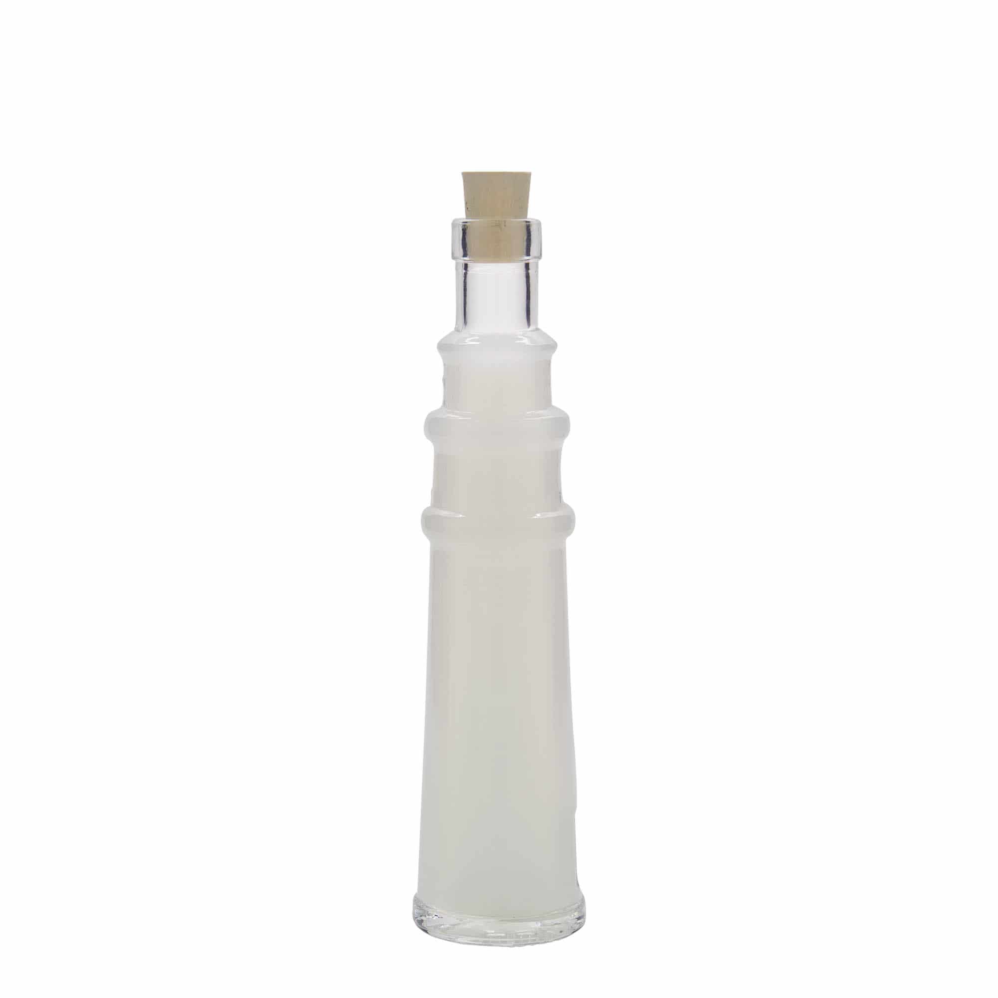 100 ml klaaspudel 'Tuletorn', sulgur: kork