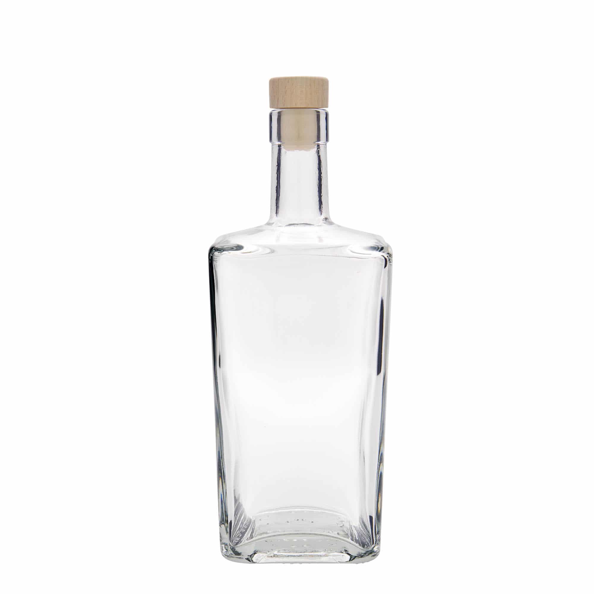 700 ml klaaspudel 'Noel', ruudukujuline, sulgur: kork