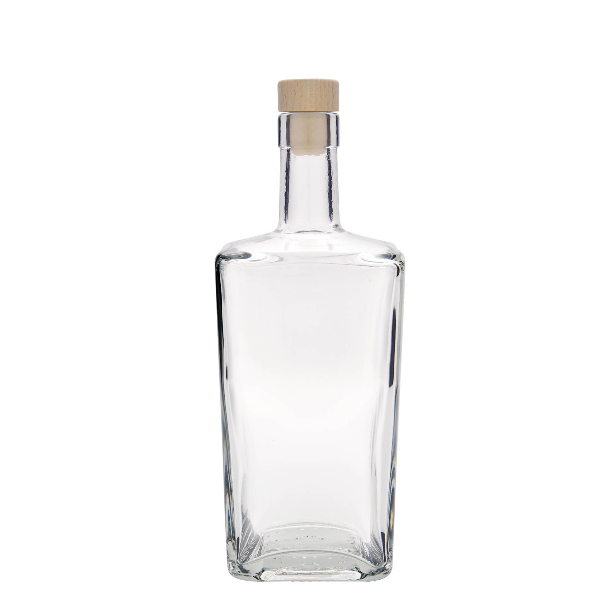 700 ml klaaspudel 'Noel', ruudukujuline, ava: kork