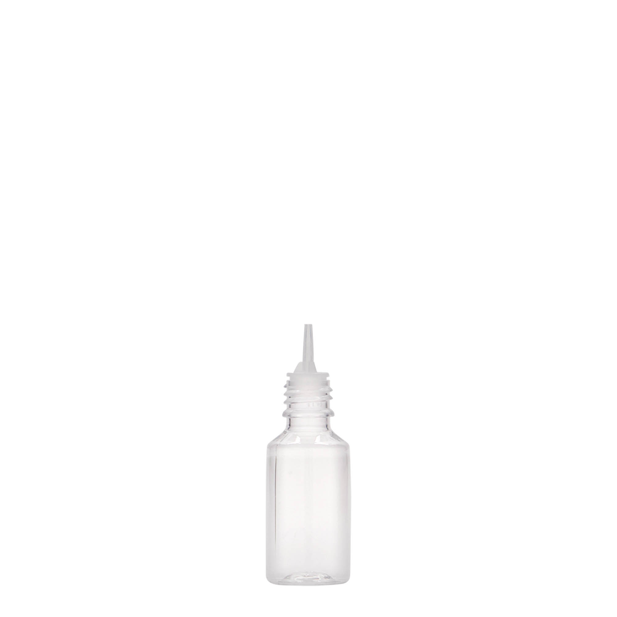 10 ml PET-pudel 'E-Liquid' kvaliteedi- ja lapsekaitsega, plastik, avaus: kruvikork
