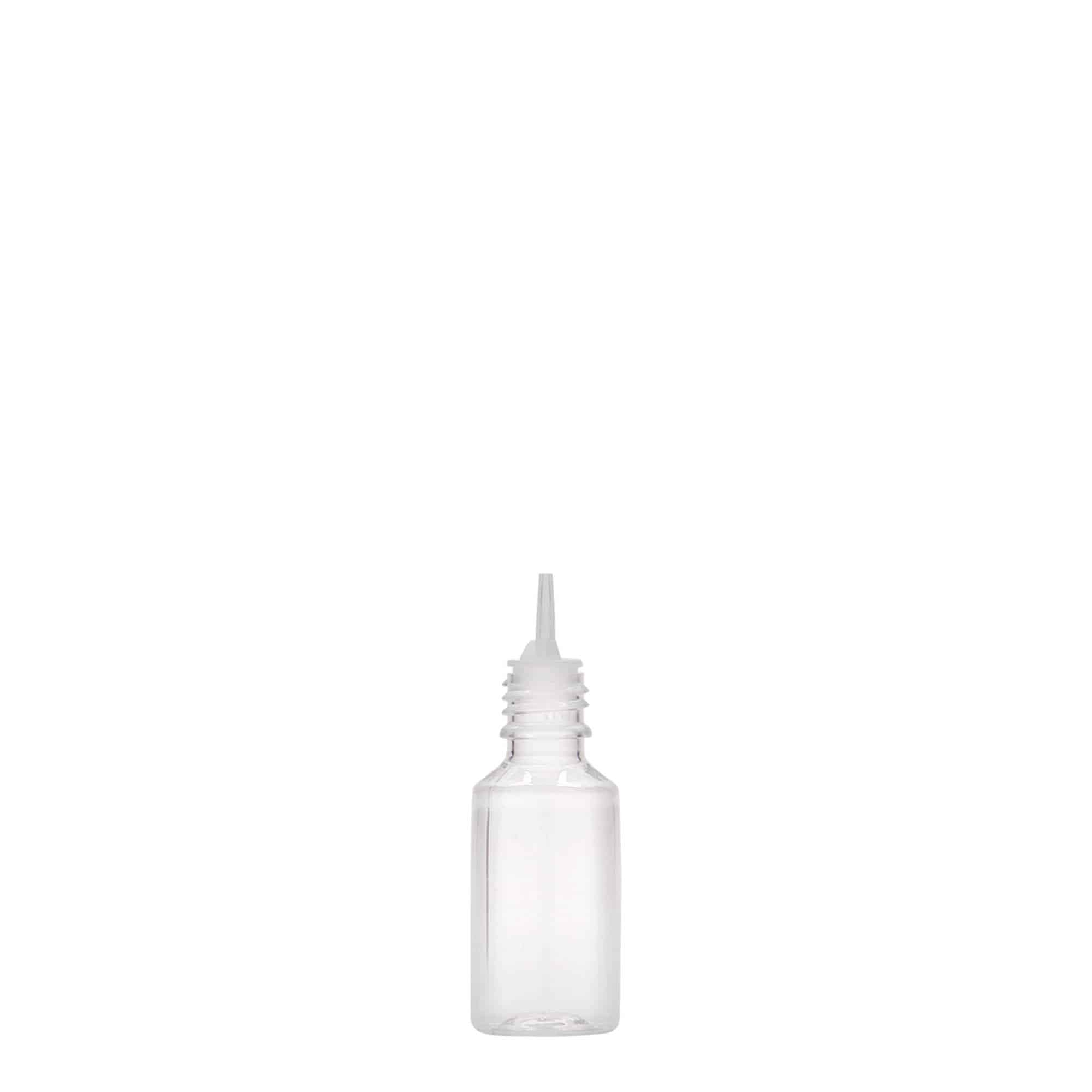 10 ml PET-pudel 'E-Liquid' kvaliteedi- ja lapsekaitsega, plastik, avaus: kruvikork