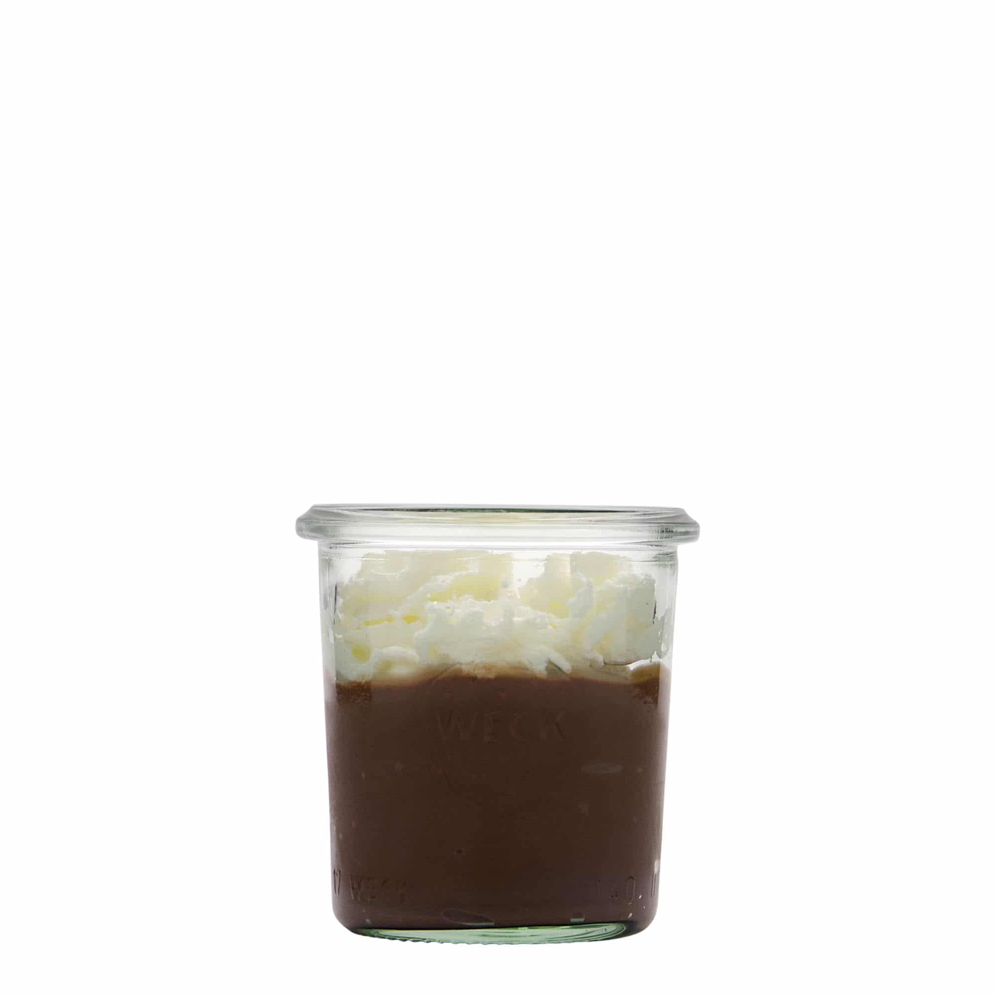 140 ml WECKi laia suuga purk, sulgur: ümar serv
