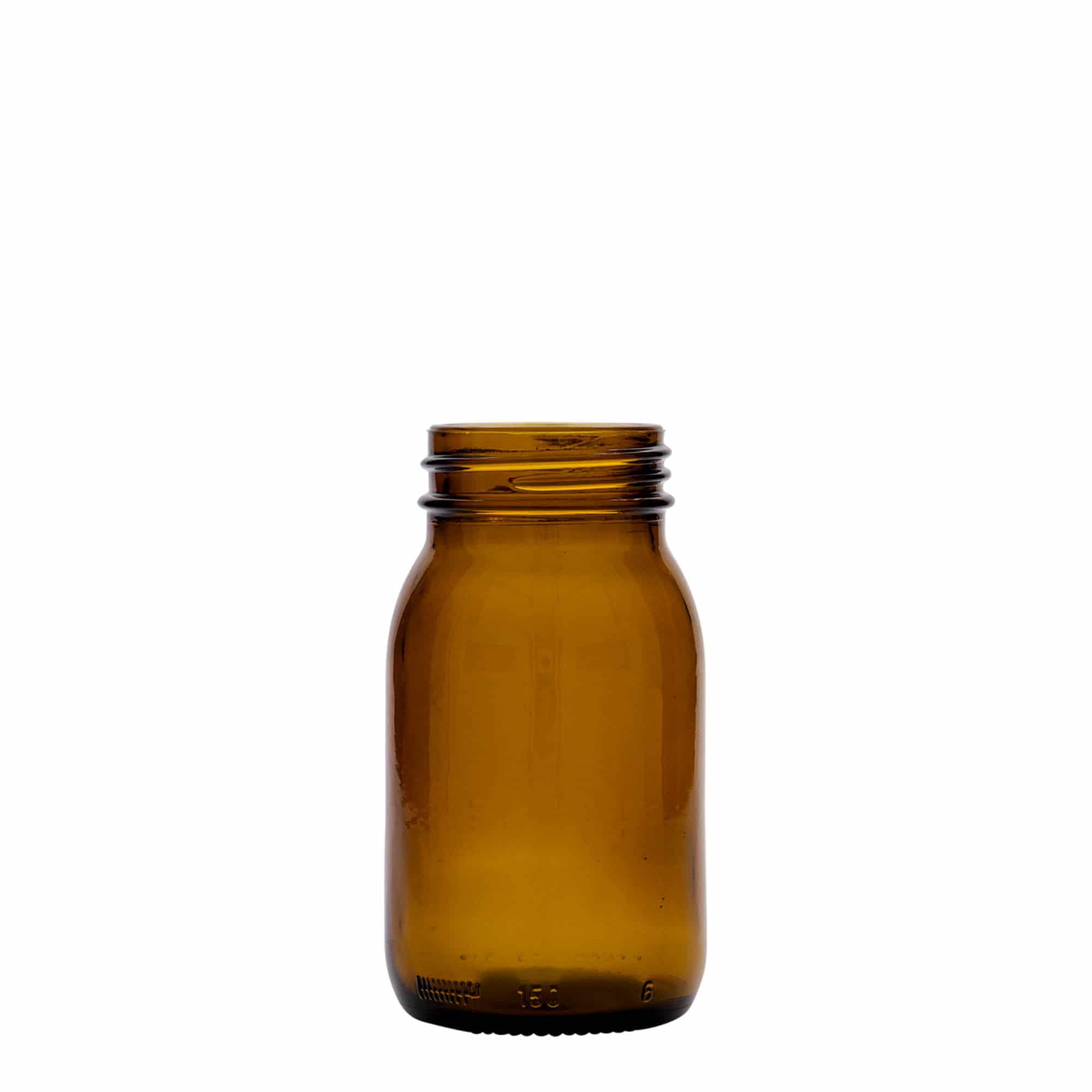 150 ml laia kaelaga purk, pruun, sulgur: DIN 45