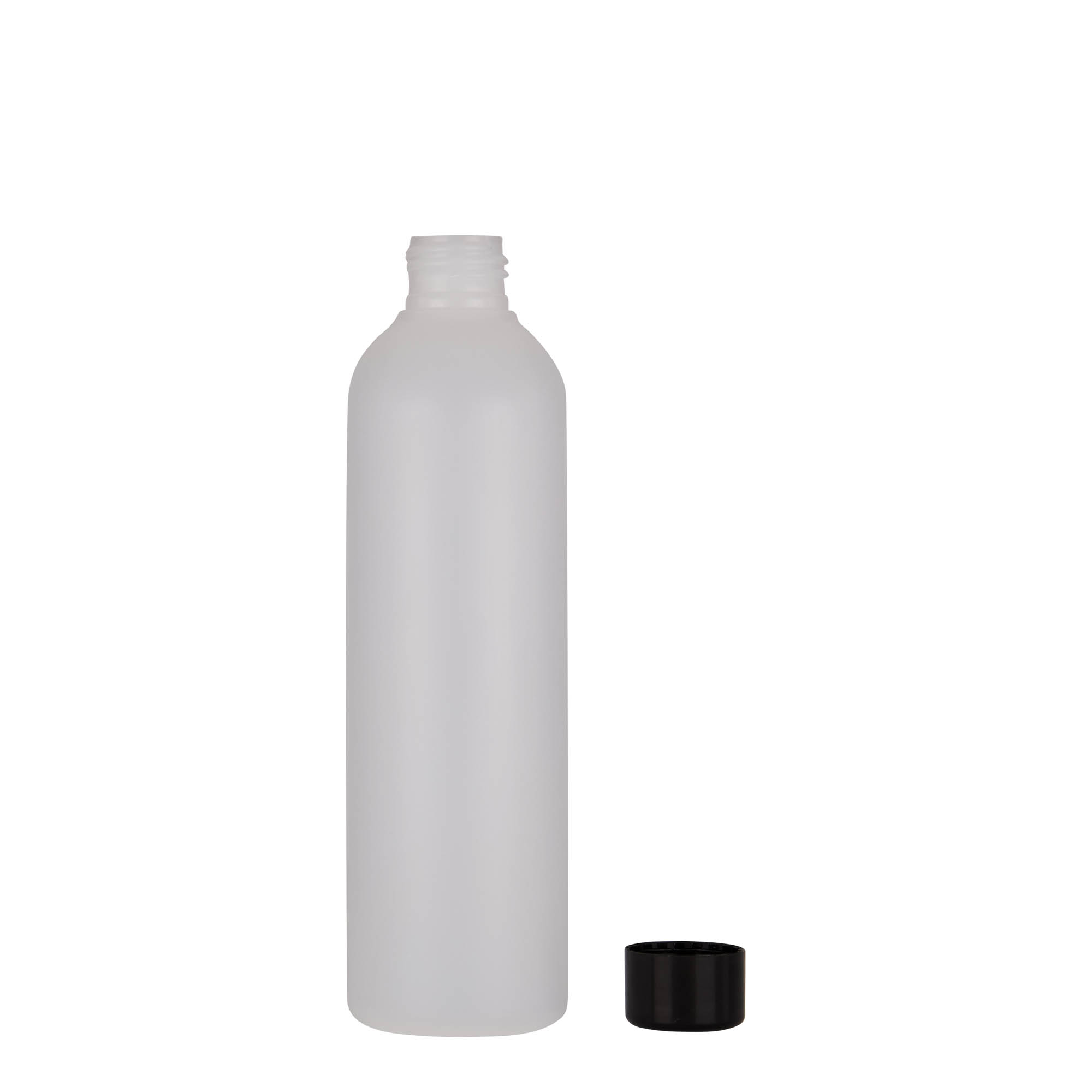 250 ml plastpudel 'Tuffy', HDPE, naturaalne, suuava: 24/410 250 ml plastpudel 'Tuffy', HDPE, naturaalne, suuava: 24/410