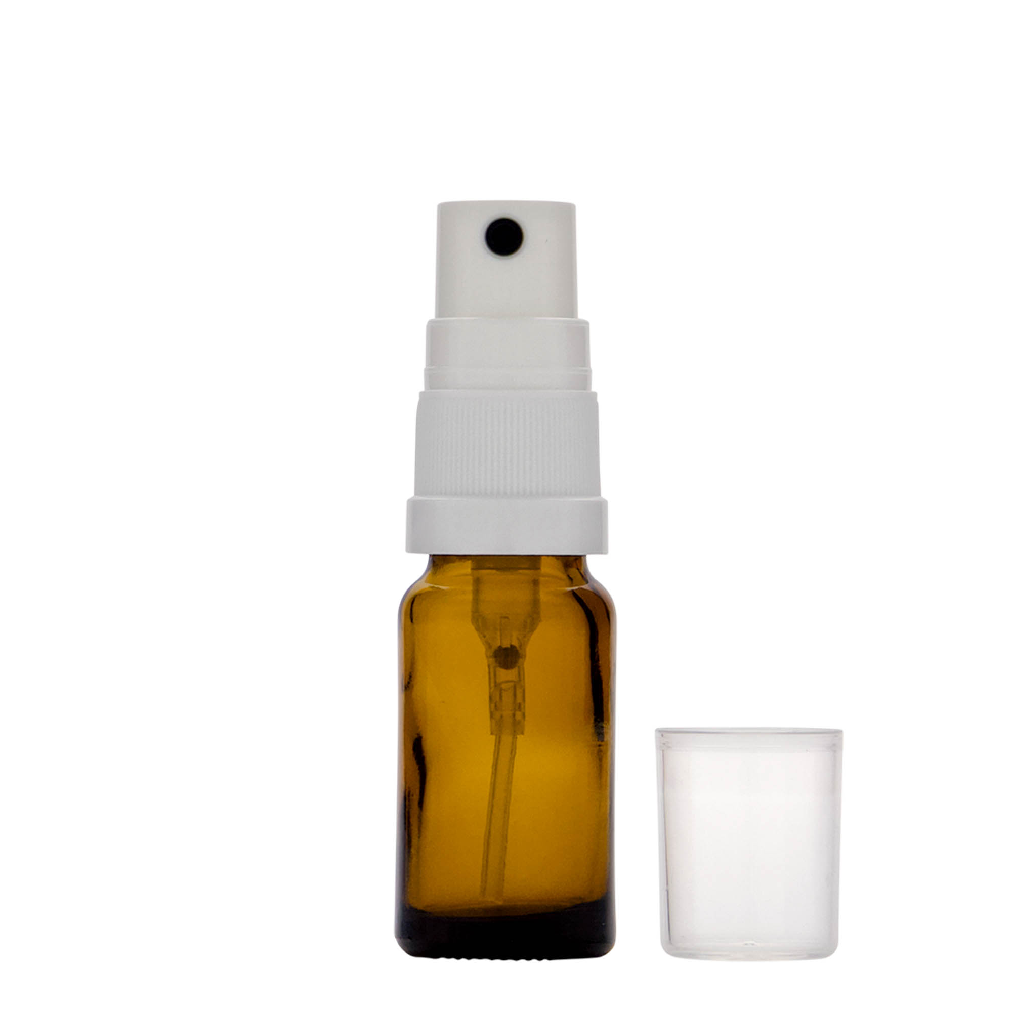 10 ml pihustuspudel meditsiiniks, klaas, pruun, suu: DIN 18 10 ml pihustuspudel meditsiiniks, klaas, pruun, suu: DIN 18