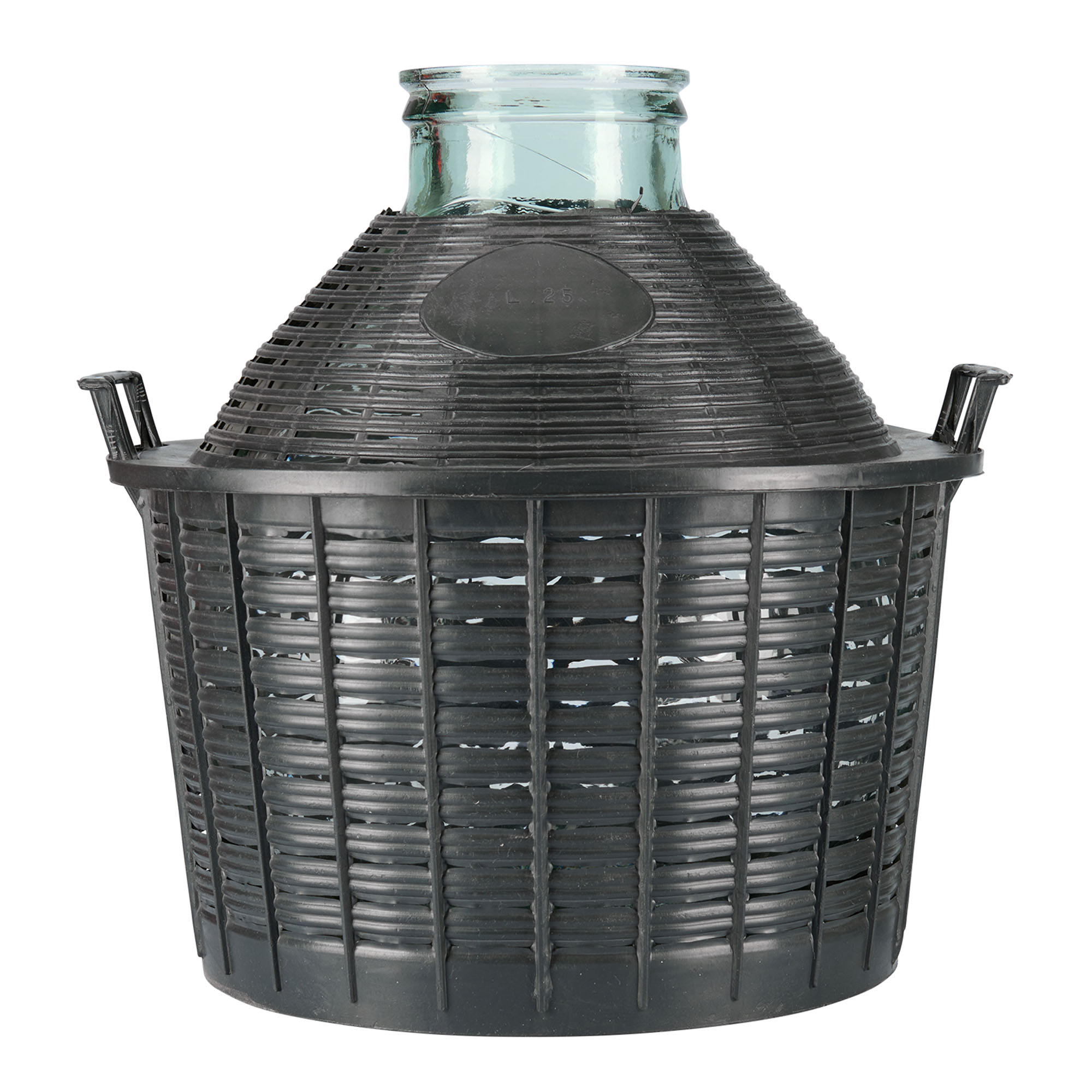 25 l pallonpudel lai kaelaga, klaas, suu: keeratava kaanega