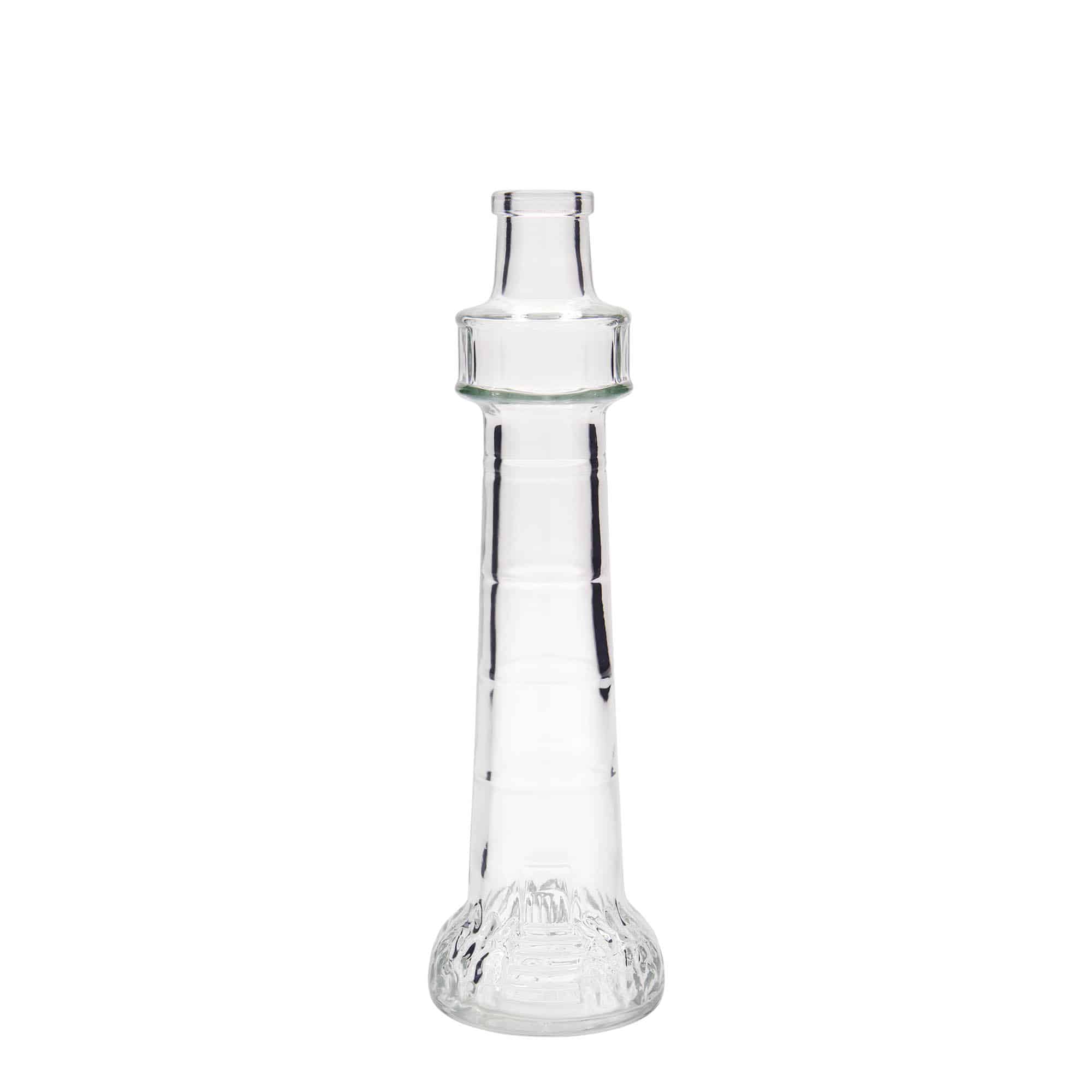 200 ml klaaspudel 'Leuchtturm', suu: kork