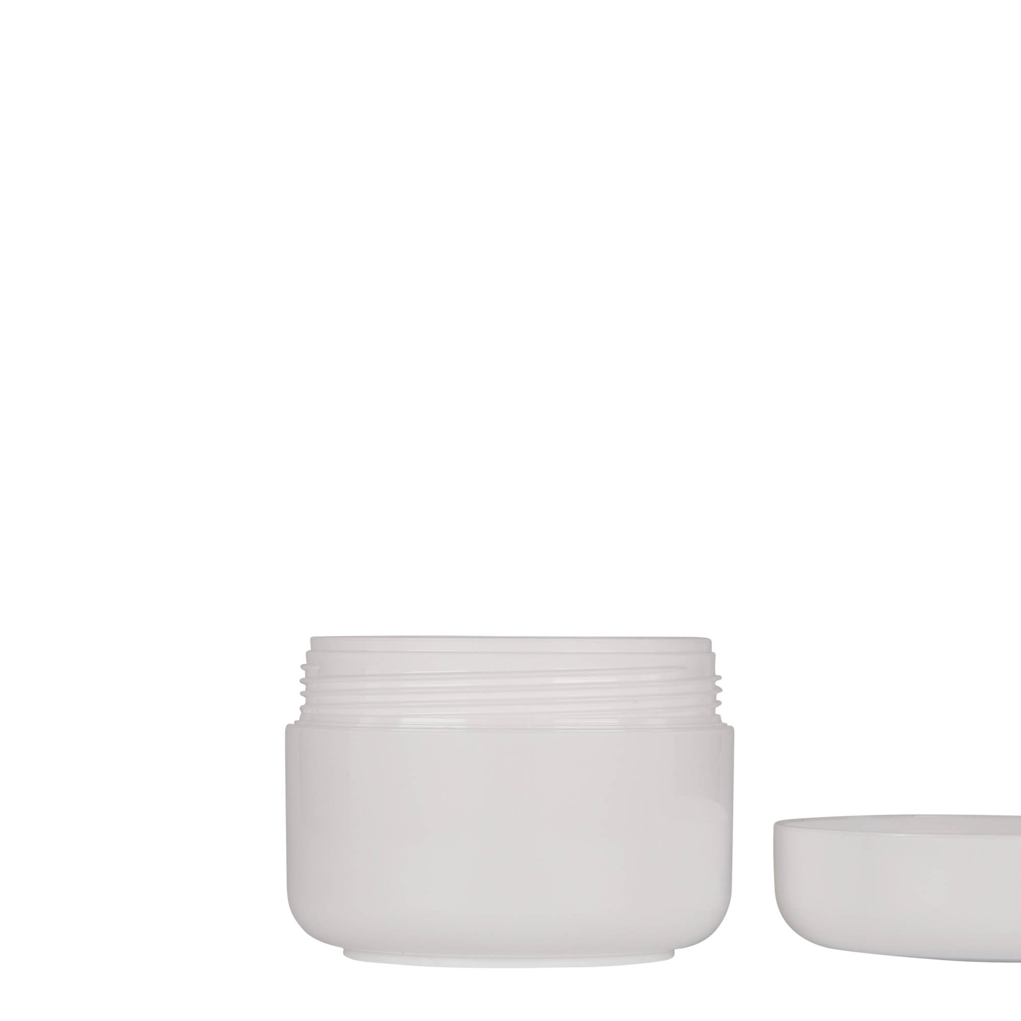 150 ml plastikpurk 'Bianca', PP, valge, ava: kruvikeere 150 ml plastikpurk 'Bianca', PP, valge, ava: kruvikeere