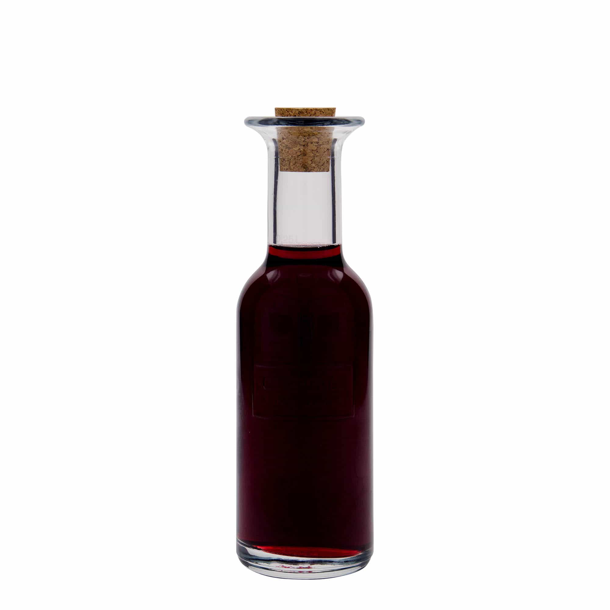 250 ml klaaspudel 'Optima Fine Wine', sulgur: kork