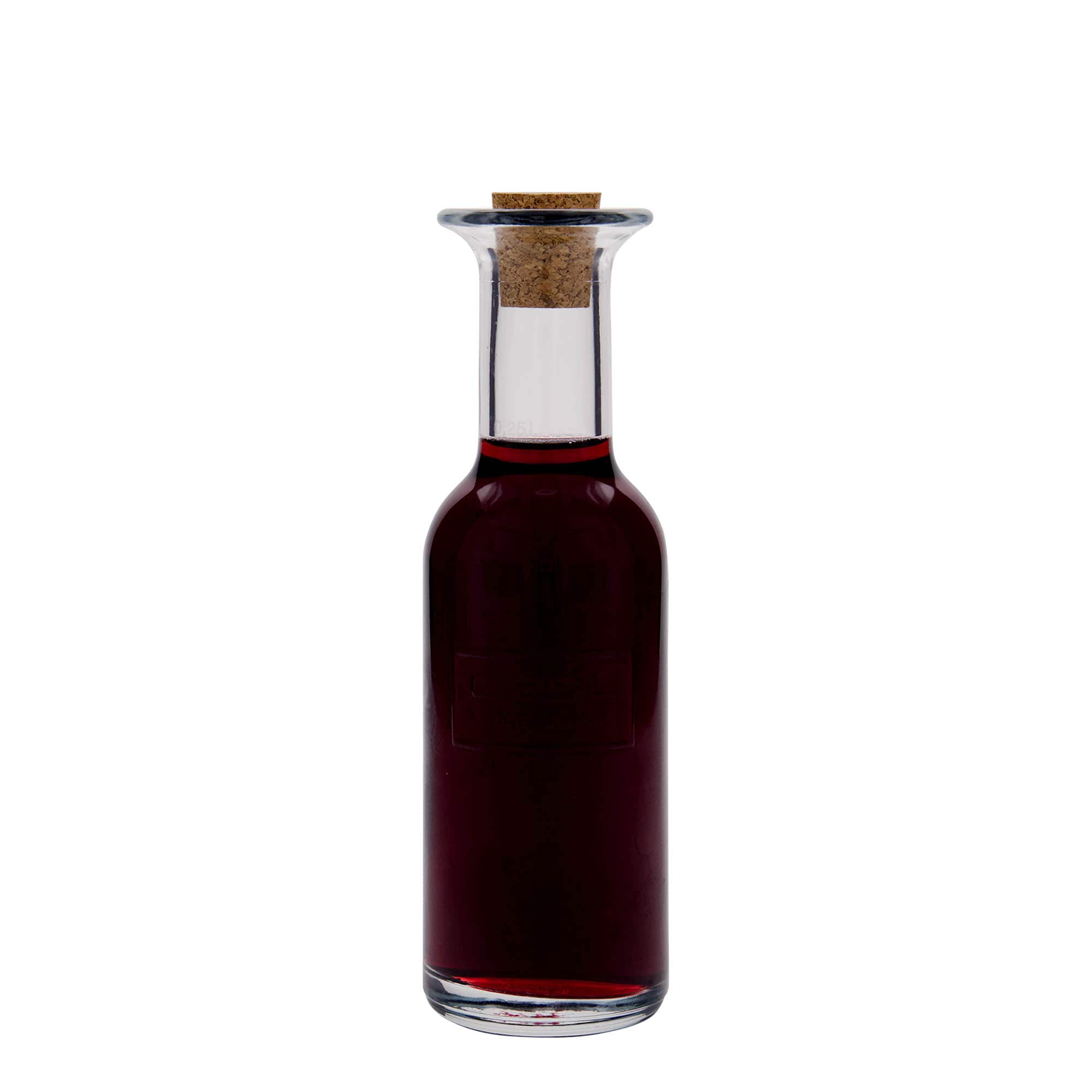 250 ml klaaspudel 'Optima Fine Wine', suuava: kork