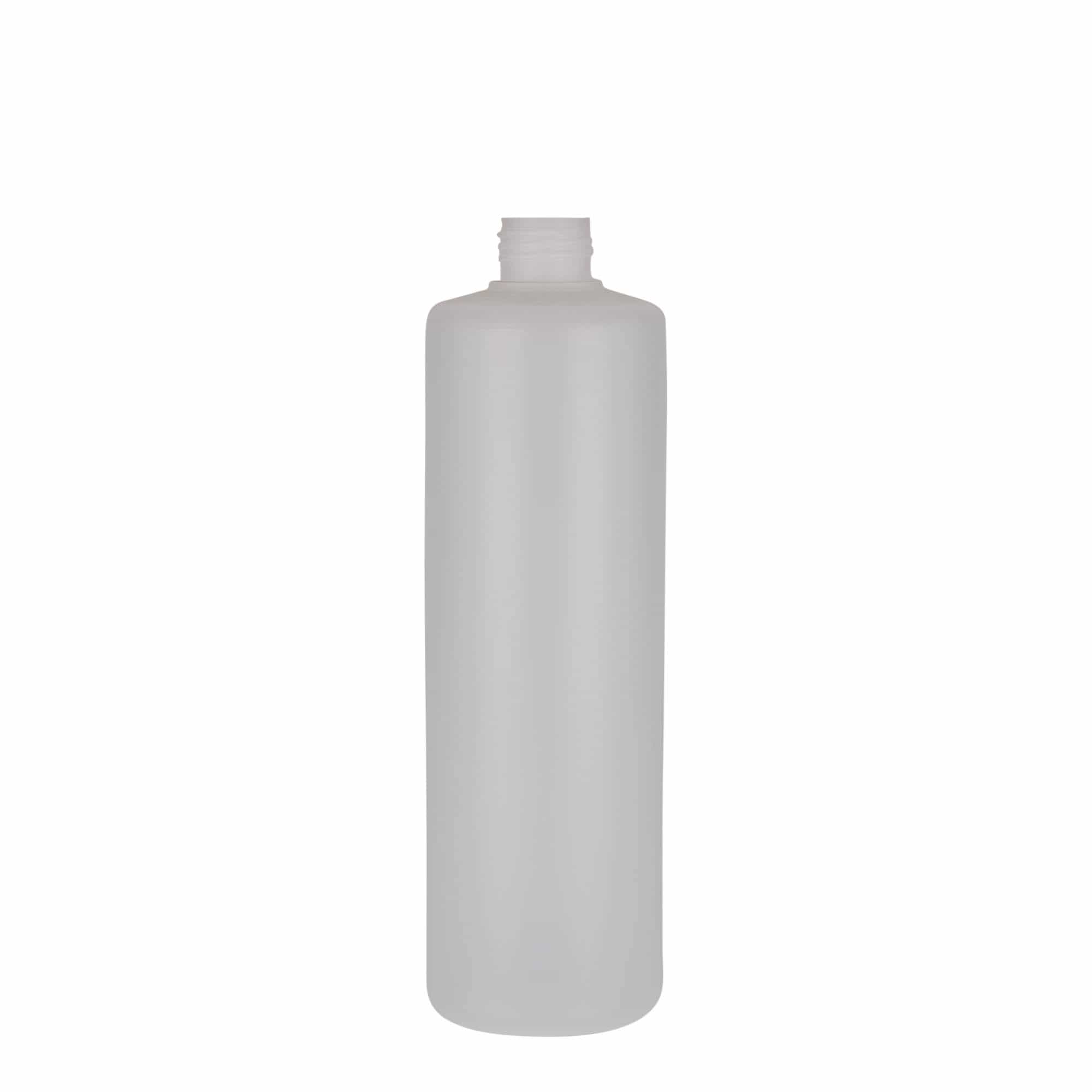 500 ml silinderpudel, PE-plast, loomulik värv, sulgur: keeratav kork 500 ml silinderpudel, PE-plast, loomulik värv, sulgur: keeratav kork