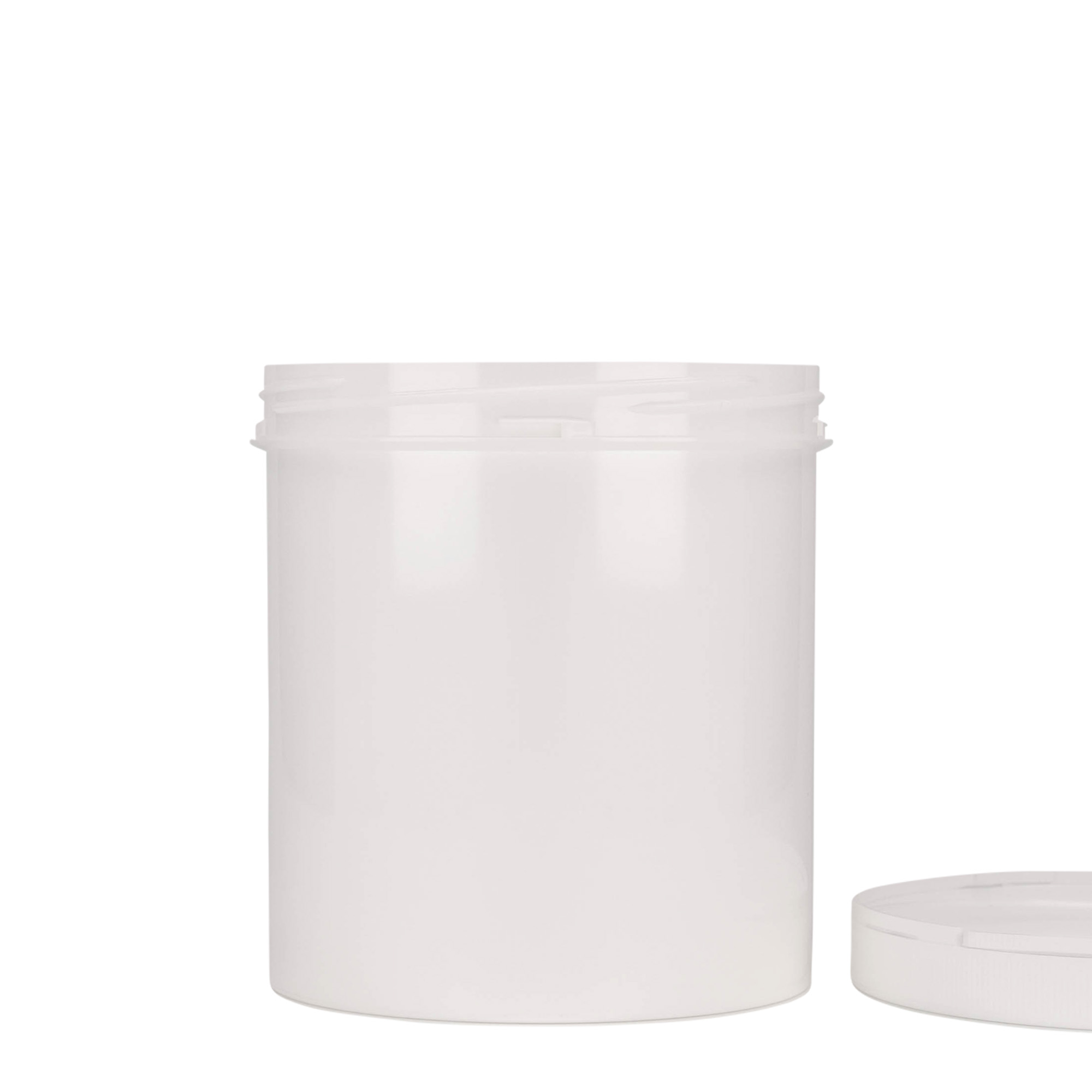 1.000 ml plastpudel 'Securilock', PP, valge, avaus: kruvikork 1.000 ml plastpudel 'Securilock', PP, valge, avaus: kruvikork
