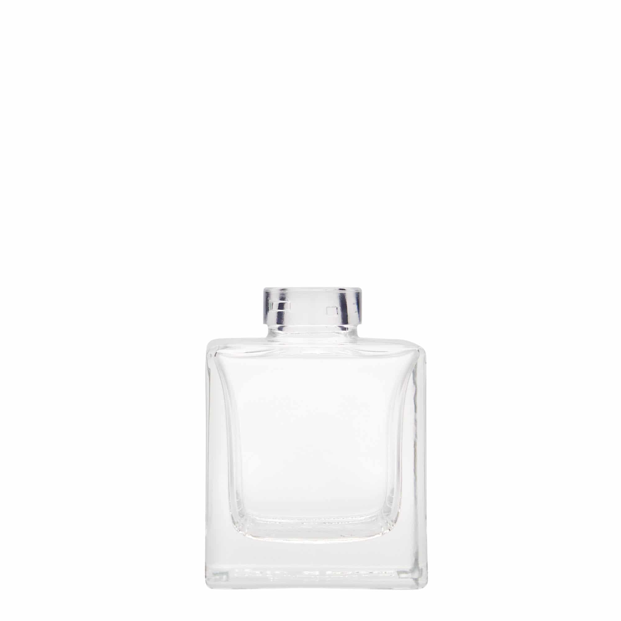 100 ml klaaspudel 'Cube', ruudukujuline, sulgur: kork 100 ml klaaspudel 'Cube', ruudukujuline, sulgur: kork