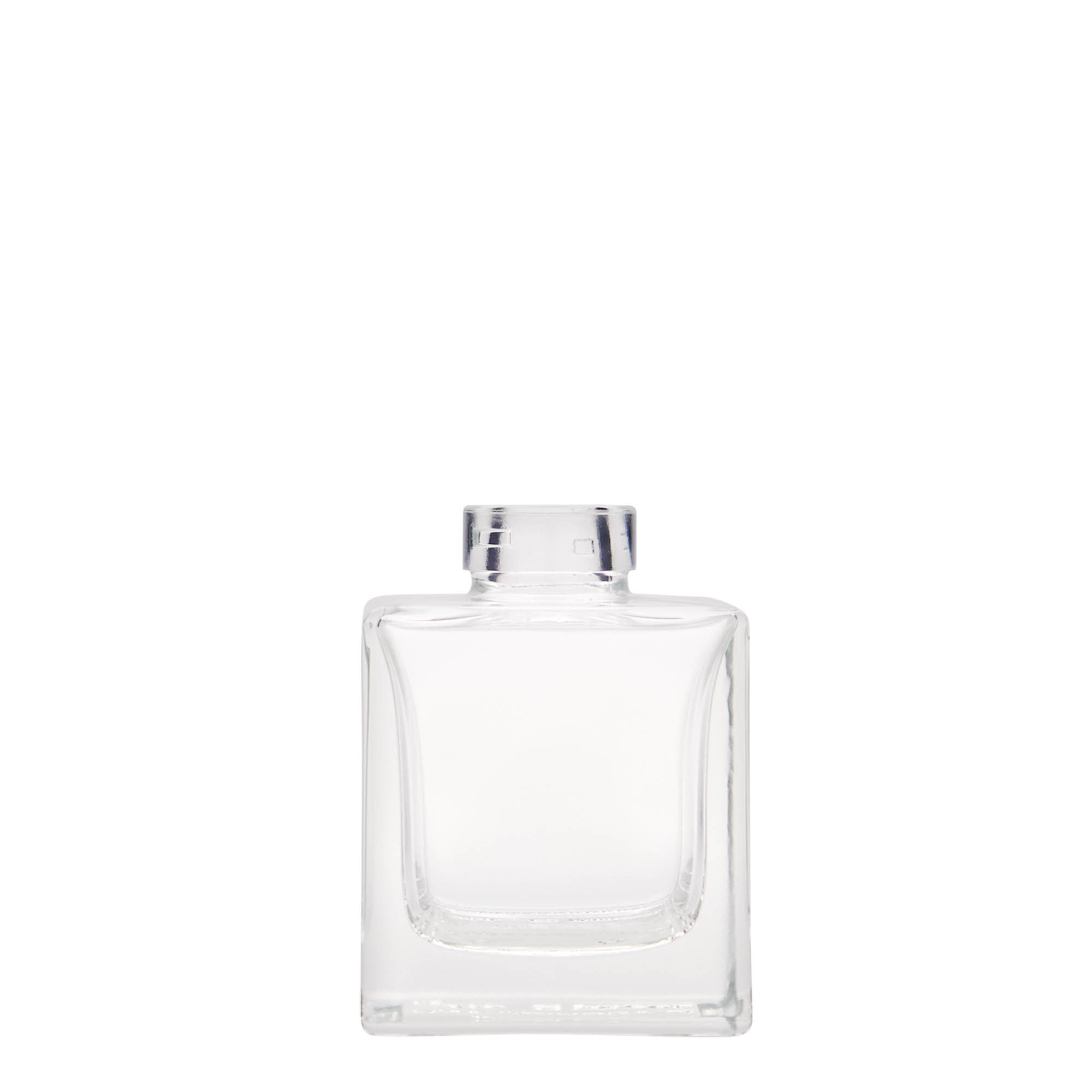 100 ml klaaspudel 'Cube', ruudukujuline, suuava: kork 100 ml klaaspudel 'Cube', ruudukujuline, suuava: kork