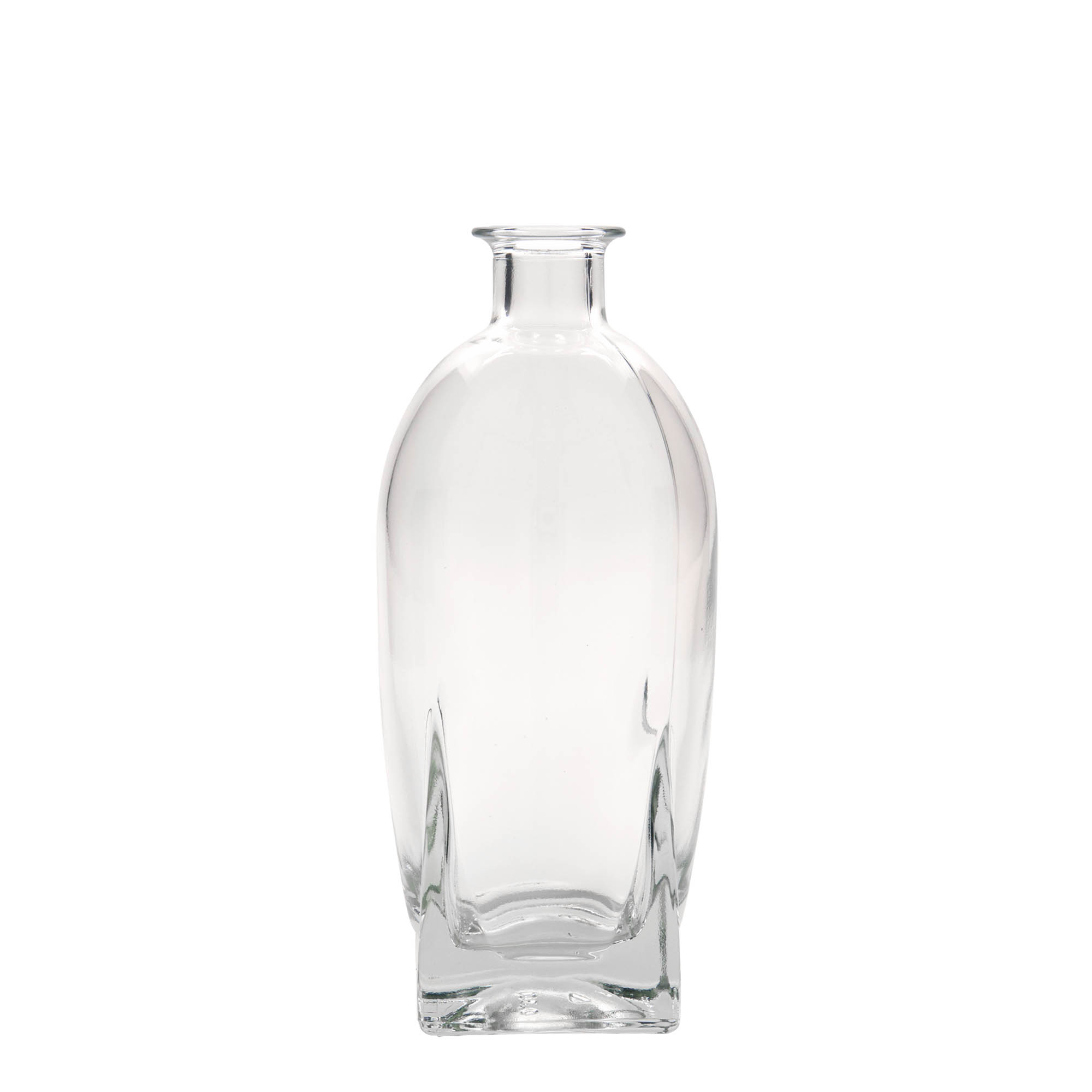 500 ml klaaspudel 'Zino', ruudukujuline, sulgur: kork
