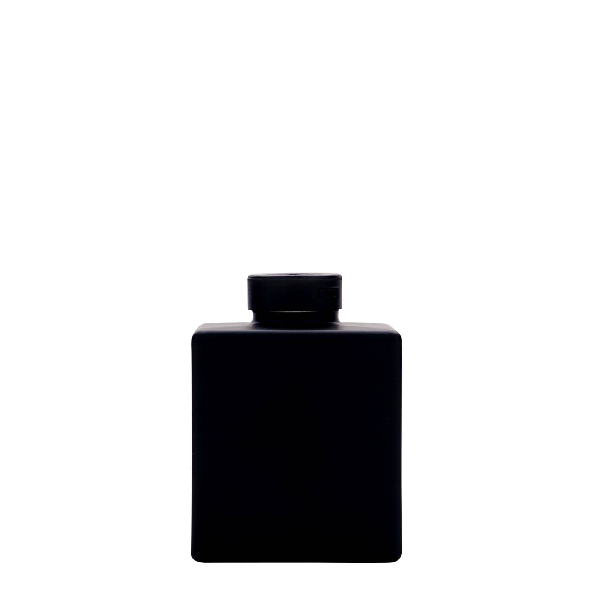 100 ml klaaspudel 'Cube', ruudukujuline, must, kael: kork 100 ml klaaspudel 'Cube', ruudukujuline, must, kael: kork