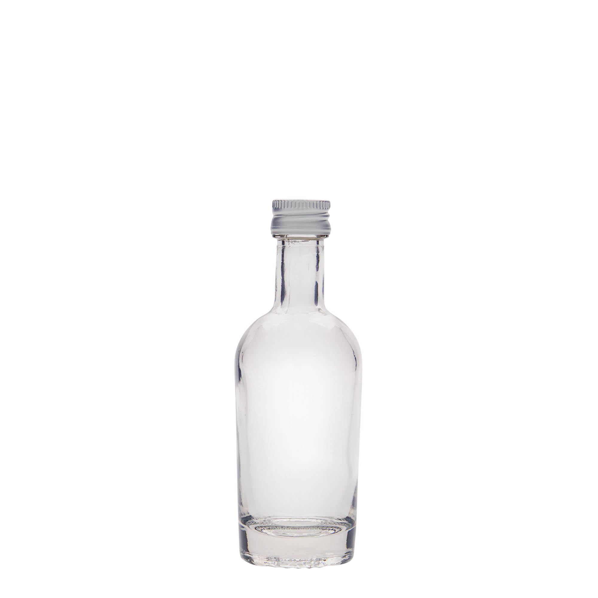 50 ml klaaspudel 'Pepe', suu: PP 18 50 ml klaaspudel 'Pepe', suu: PP 18